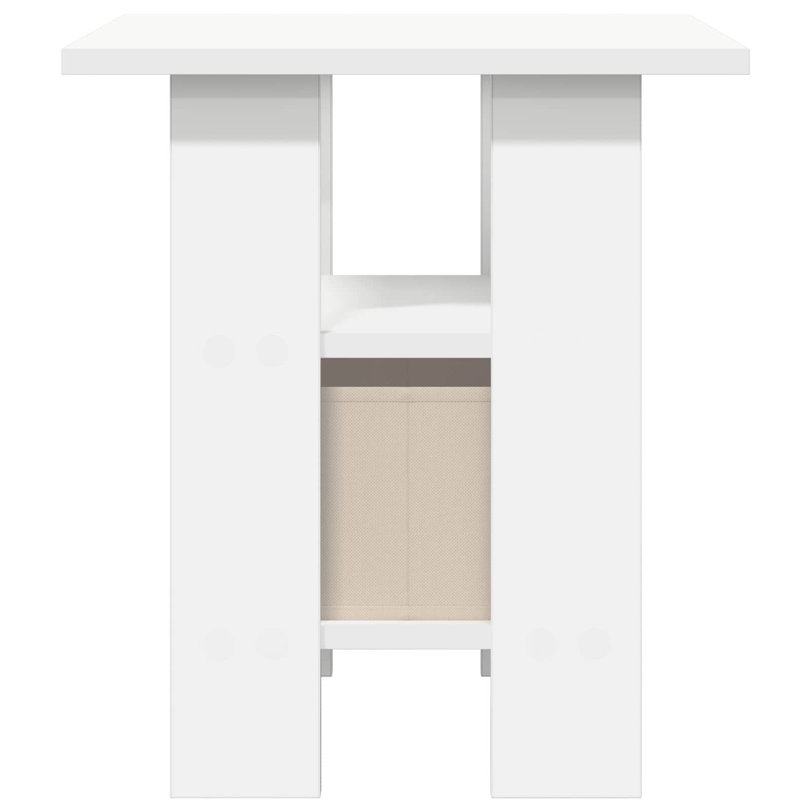 Table de chevet 2 pc Blanc 41 x 40 x 45 cm Bois d'ingénierie - XIOS