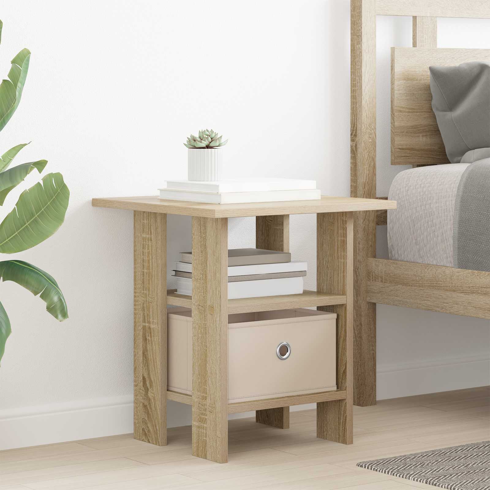 Table de chevet 2 pc Chêne Sonoma 41 x 40 x 45 cm - XIOS