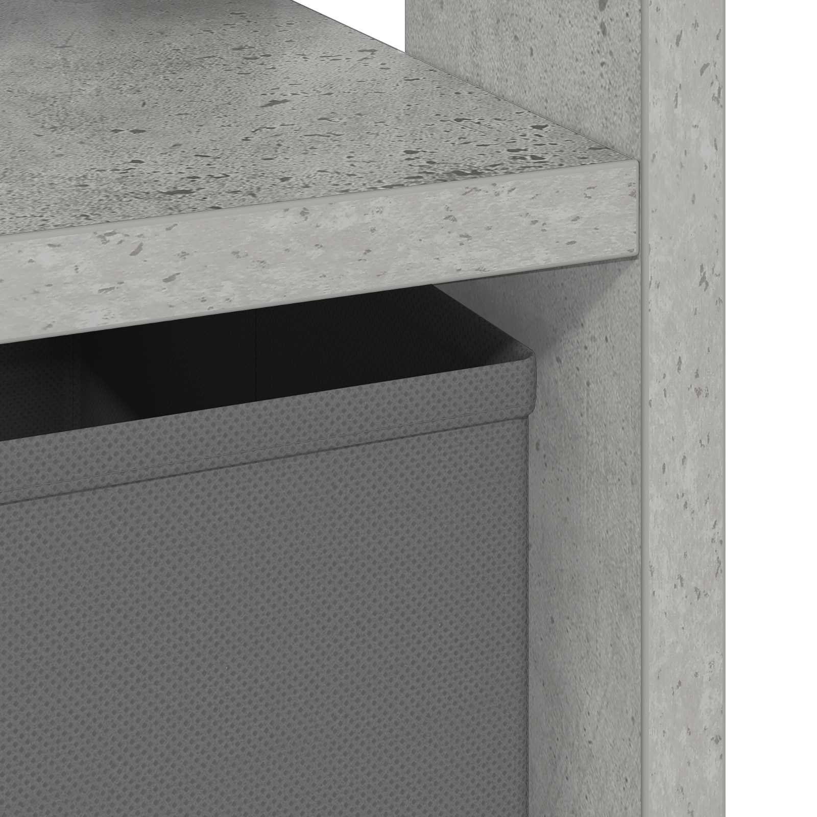 Table de chevet 2 pc Gris béton 41 x 40 x 45 cm - XIOS