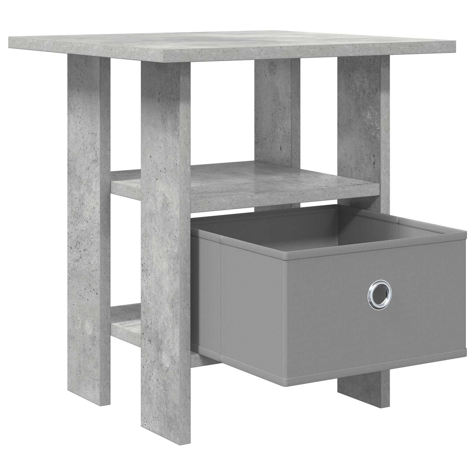 Table de chevet 2 pc Gris béton 41 x 40 x 45 cm - XIOS