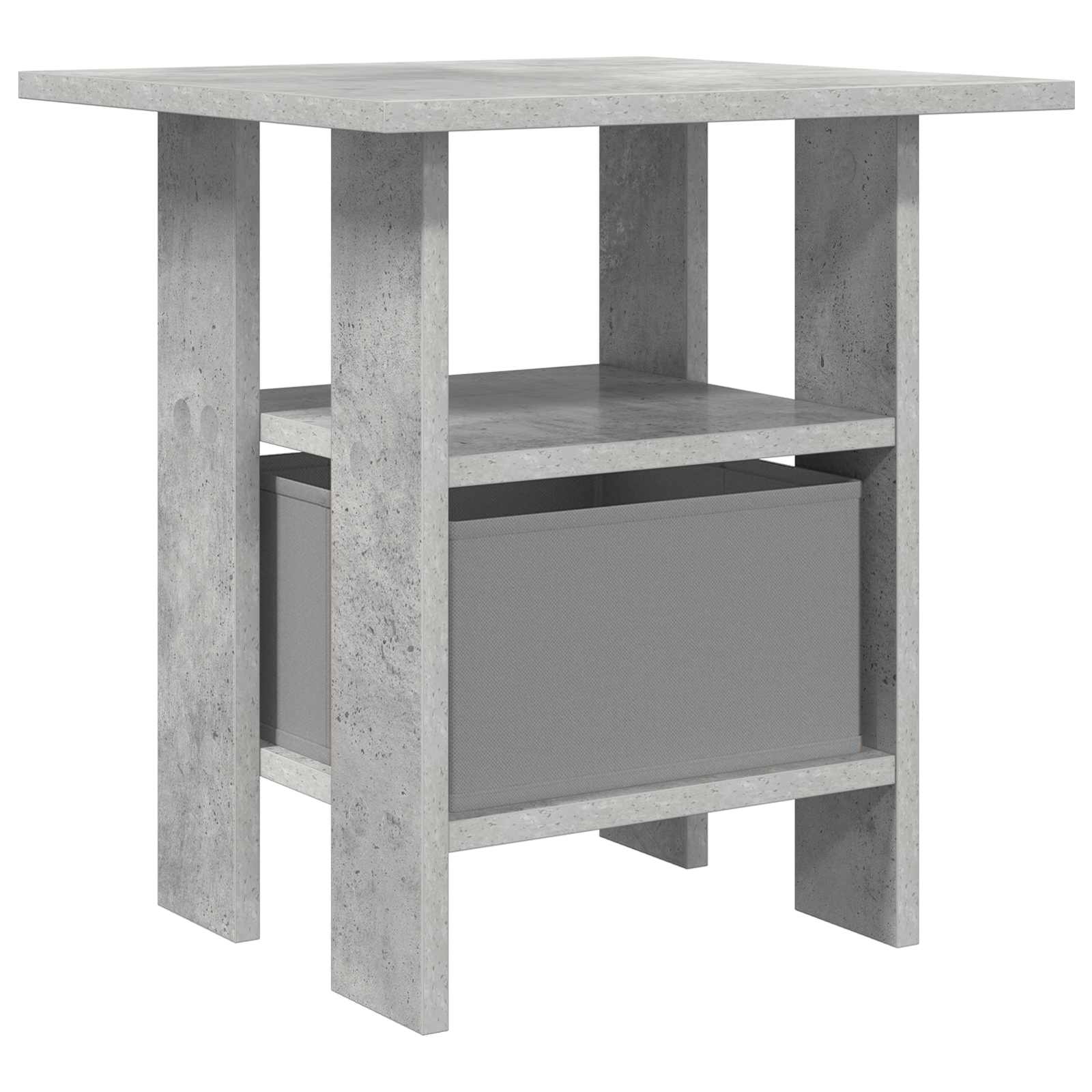Table de chevet 2 pc Gris béton 41 x 40 x 45 cm - XIOS