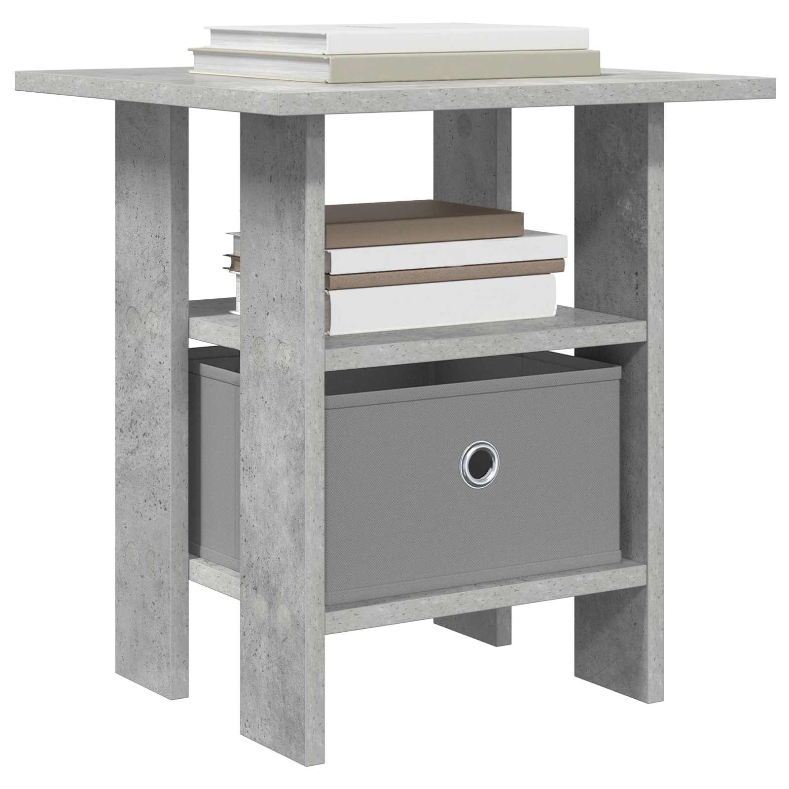 Table de chevet 2 pc Gris béton 41 x 40 x 45 cm - XIOS