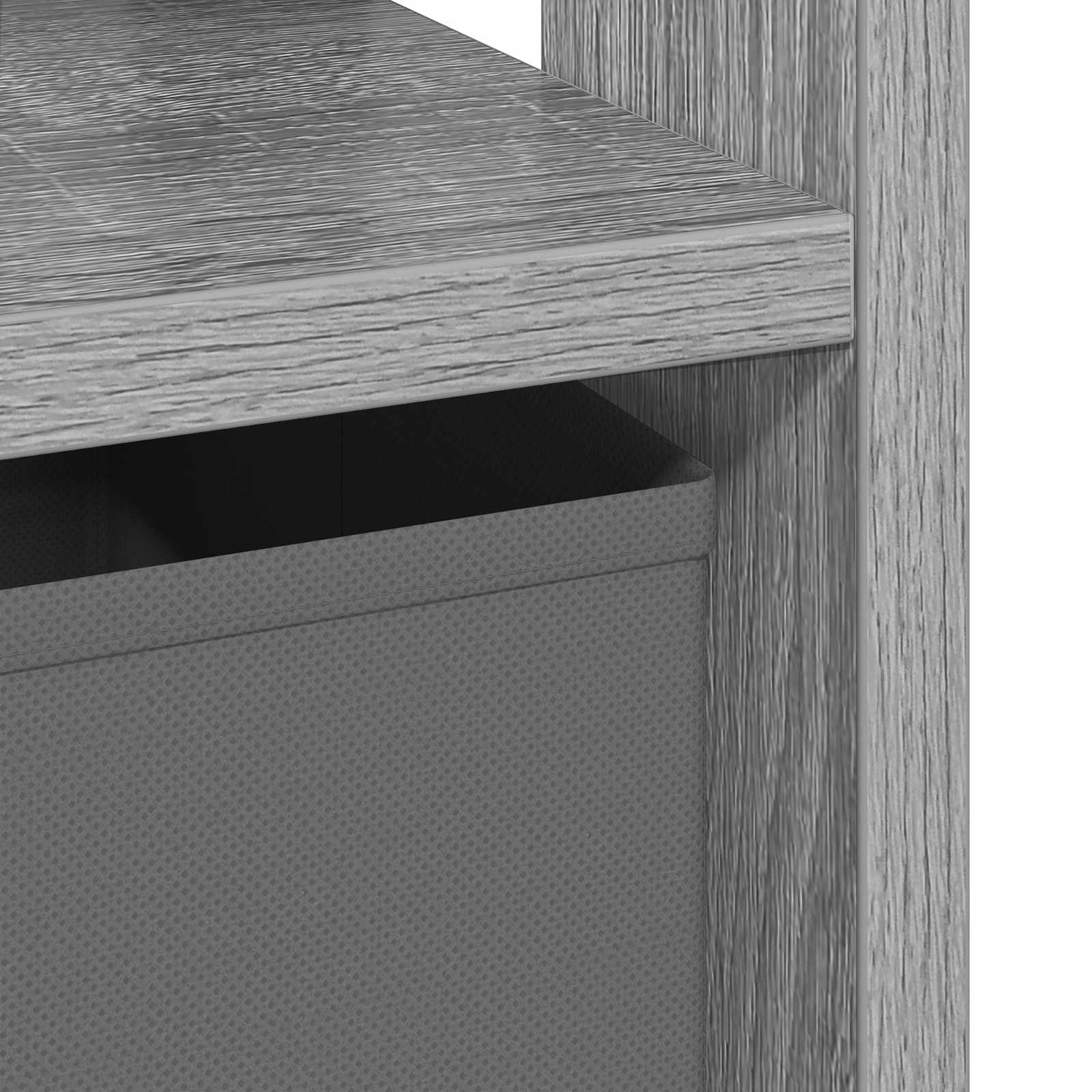 Table de chevet 2 pc Gris Sonoma 41 x 40 x 45 cm - XIOS