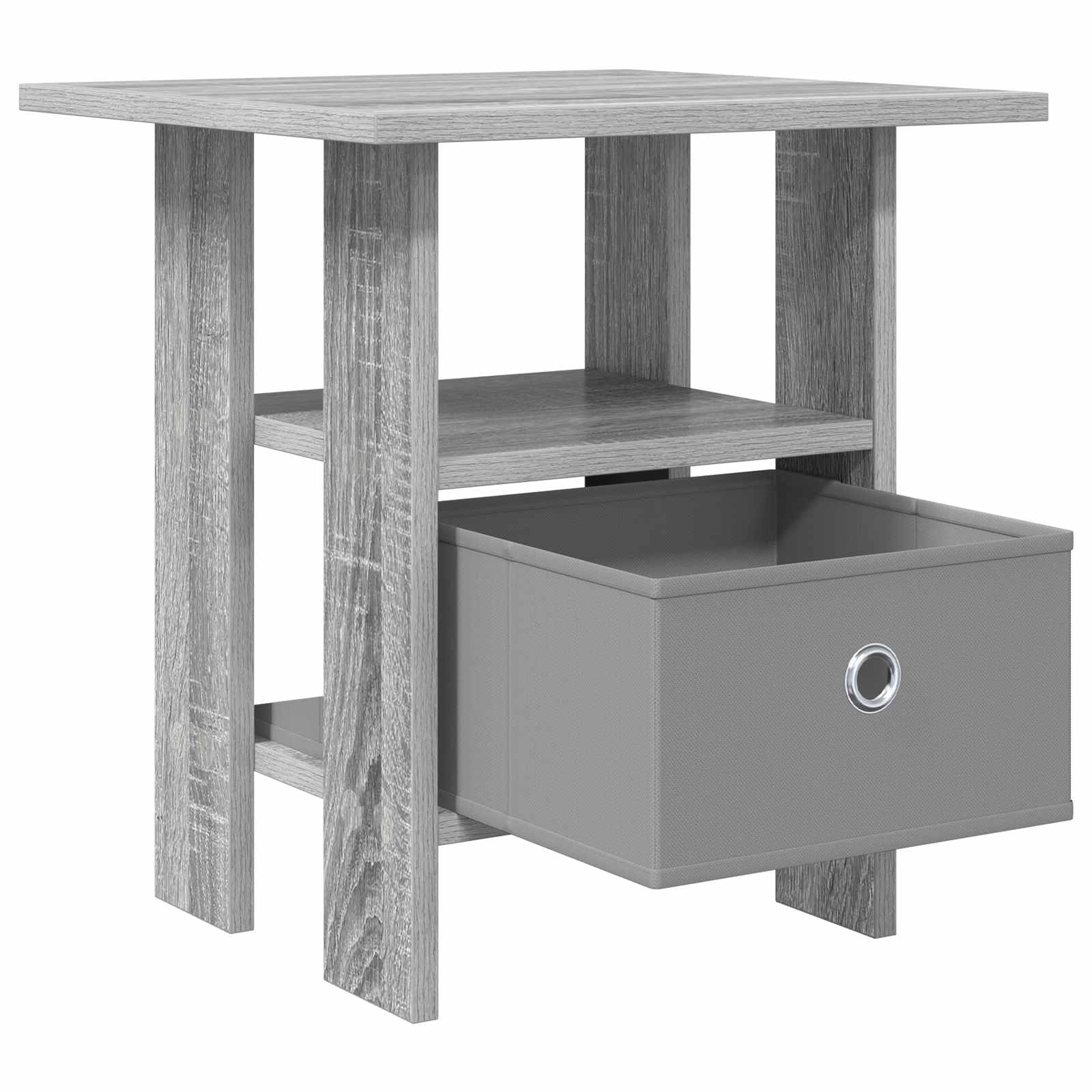 Table de chevet 2 pc Gris Sonoma 41 x 40 x 45 cm - XIOS