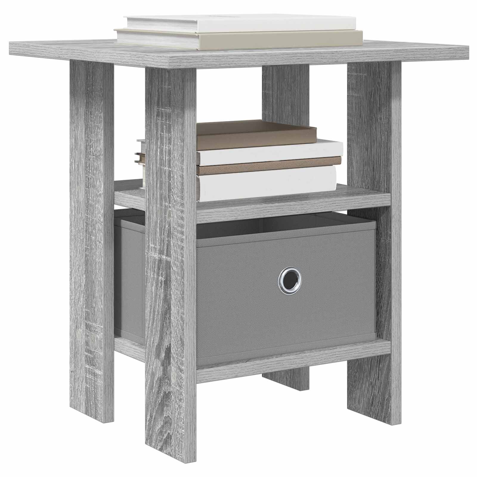 Table de chevet 2 pc Gris Sonoma 41 x 40 x 45 cm - XIOS