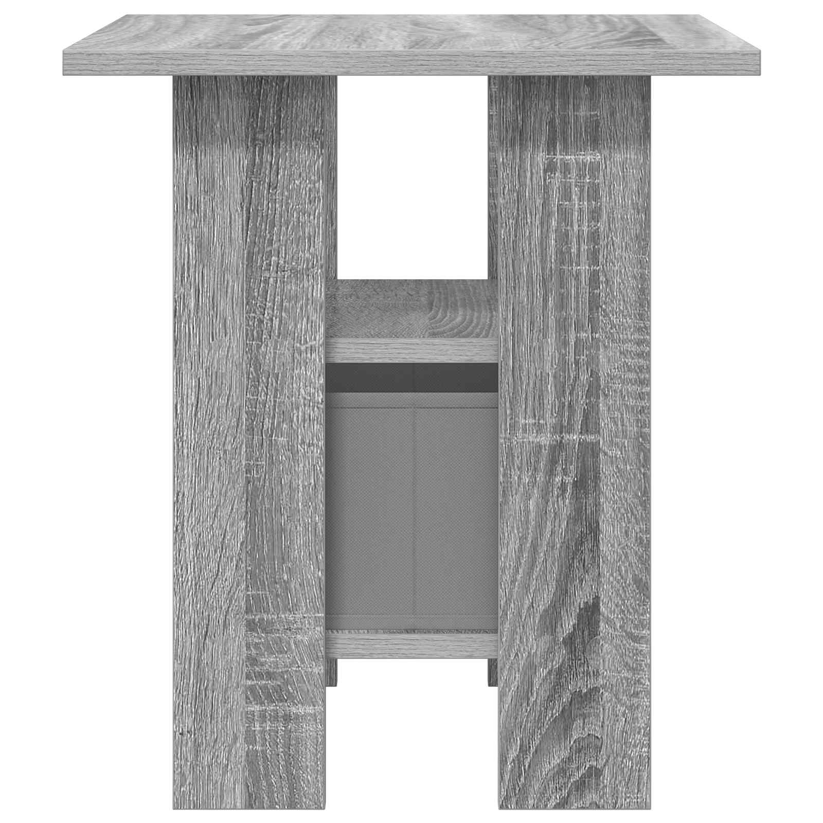 Table de chevet 2 pc Gris Sonoma 41 x 40 x 45 cm - XIOS