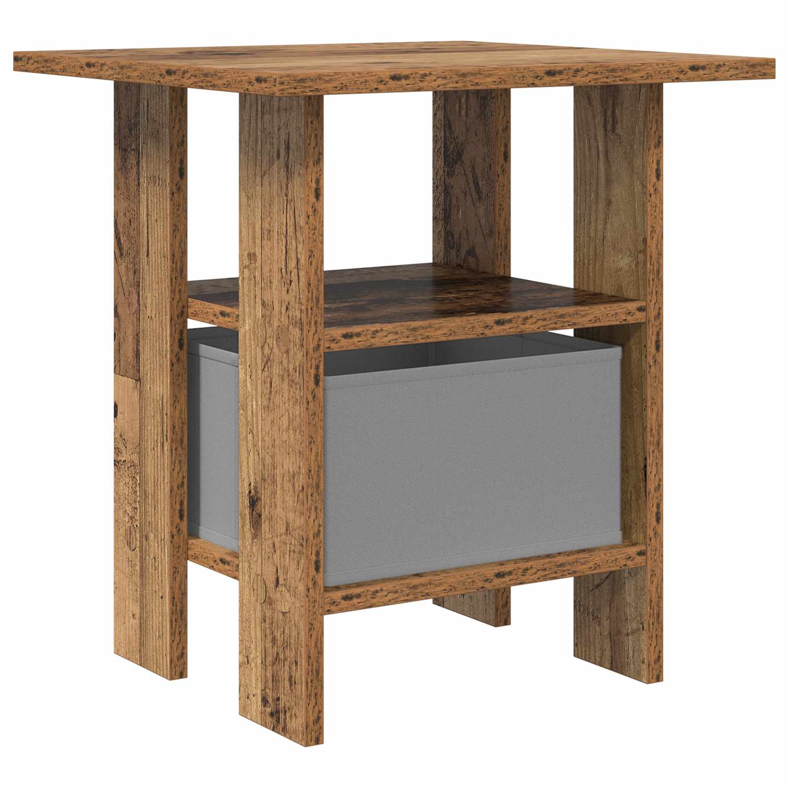 Table de chevet 2 pc Bois ancien 41 x 40 x 45 cm - XIOS