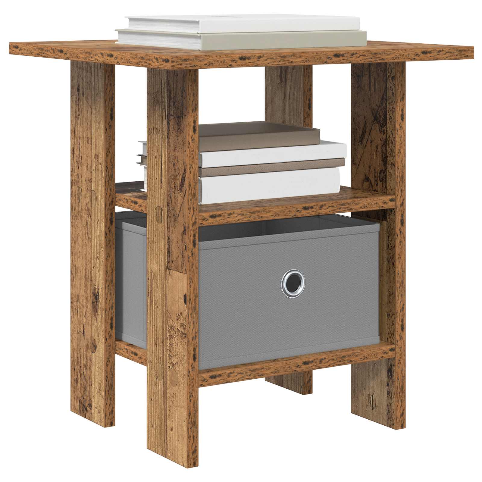 Table de chevet 2 pc Bois ancien 41 x 40 x 45 cm - XIOS
