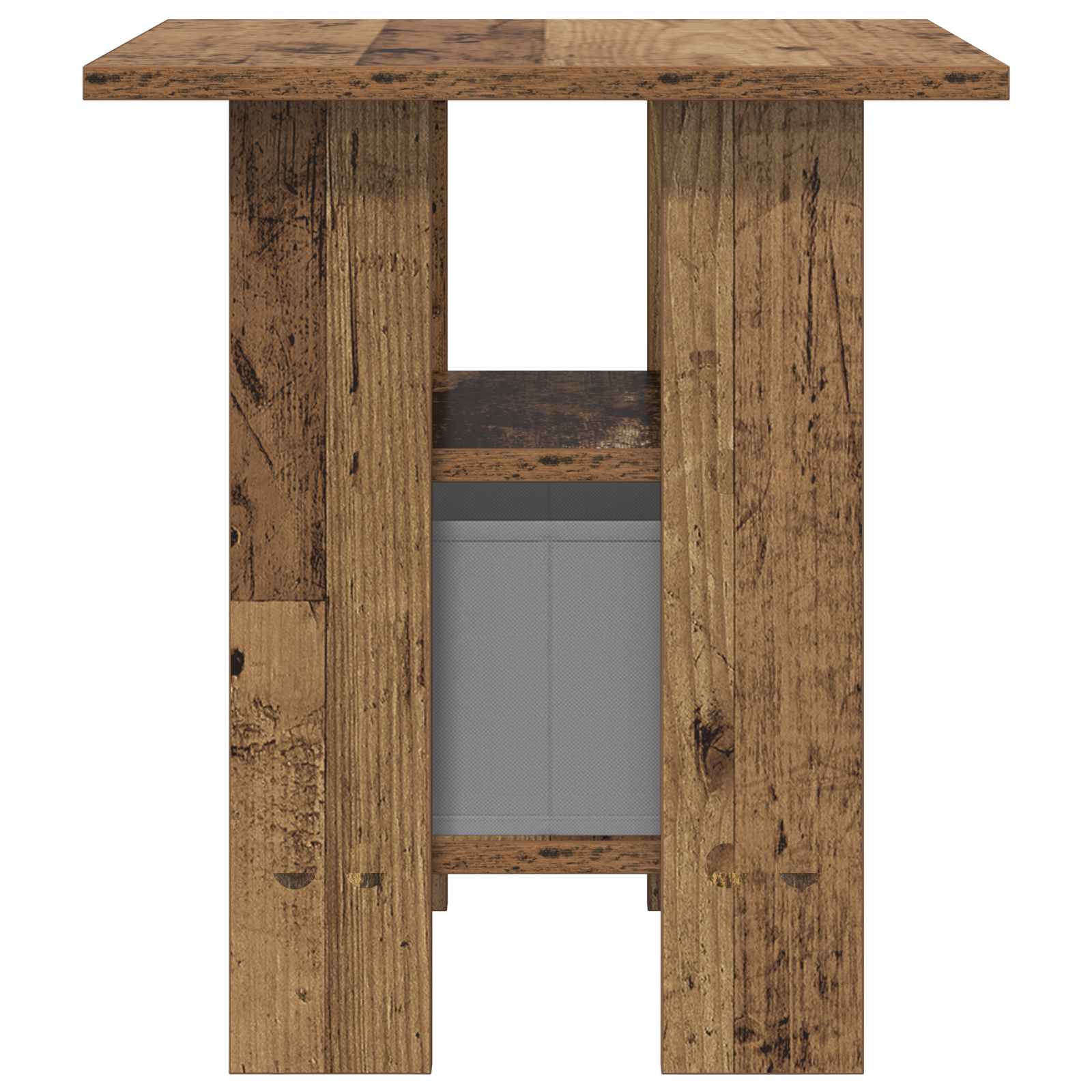 Table de chevet 2 pc Bois ancien 41 x 40 x 45 cm - XIOS