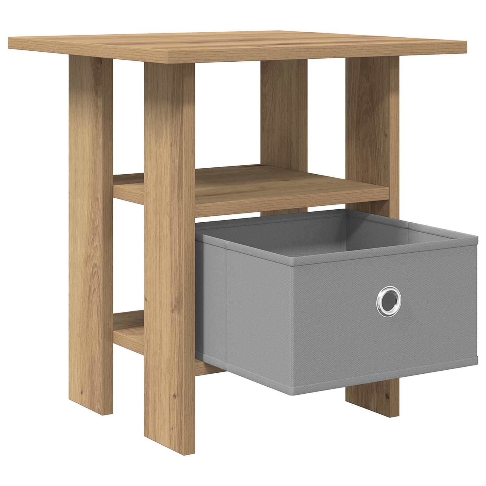 Table de chevet 2 pc Chêne artisanal 41 x 40 x 45 cm - XIOS