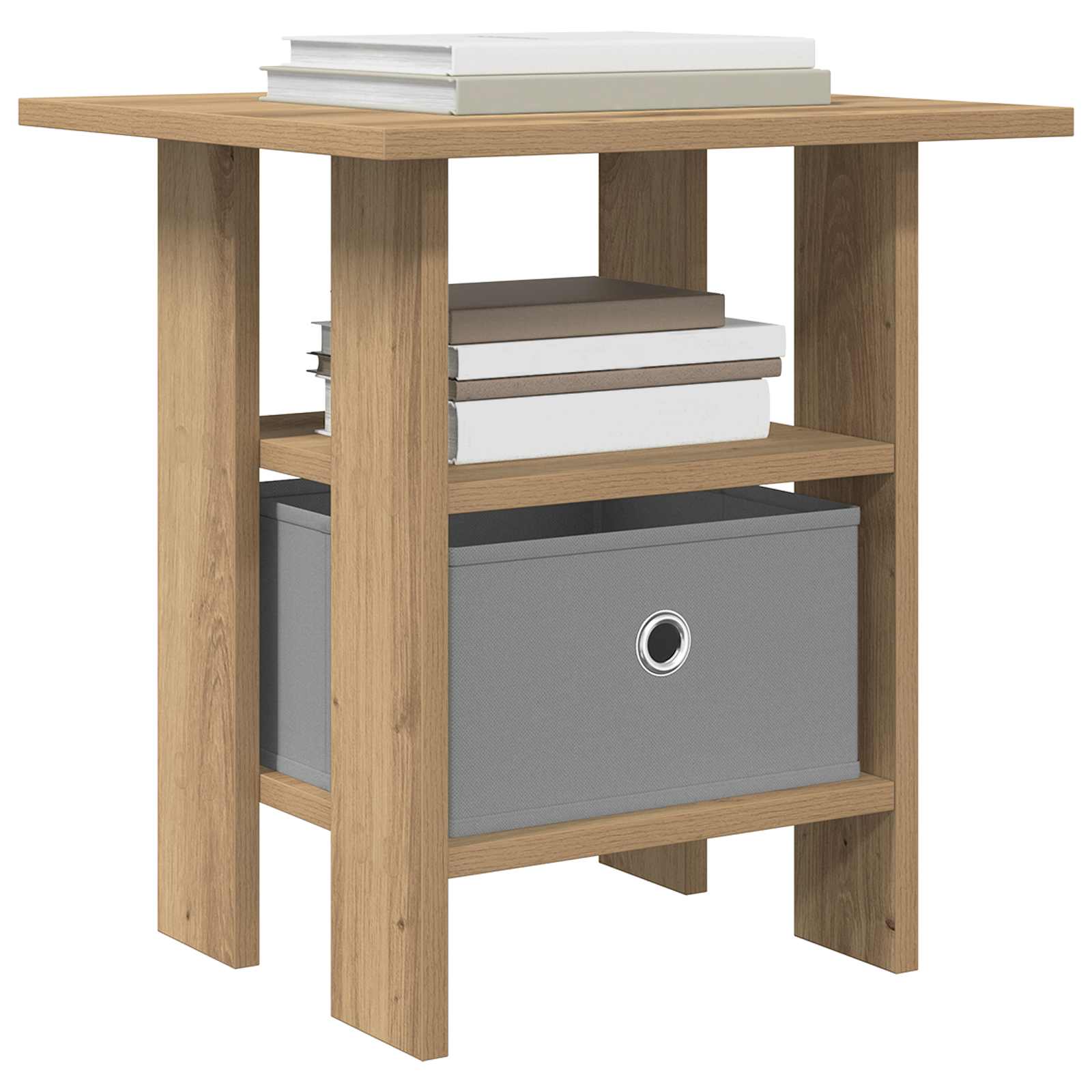 Table de chevet 2 pc Chêne artisanal 41 x 40 x 45 cm - XIOS