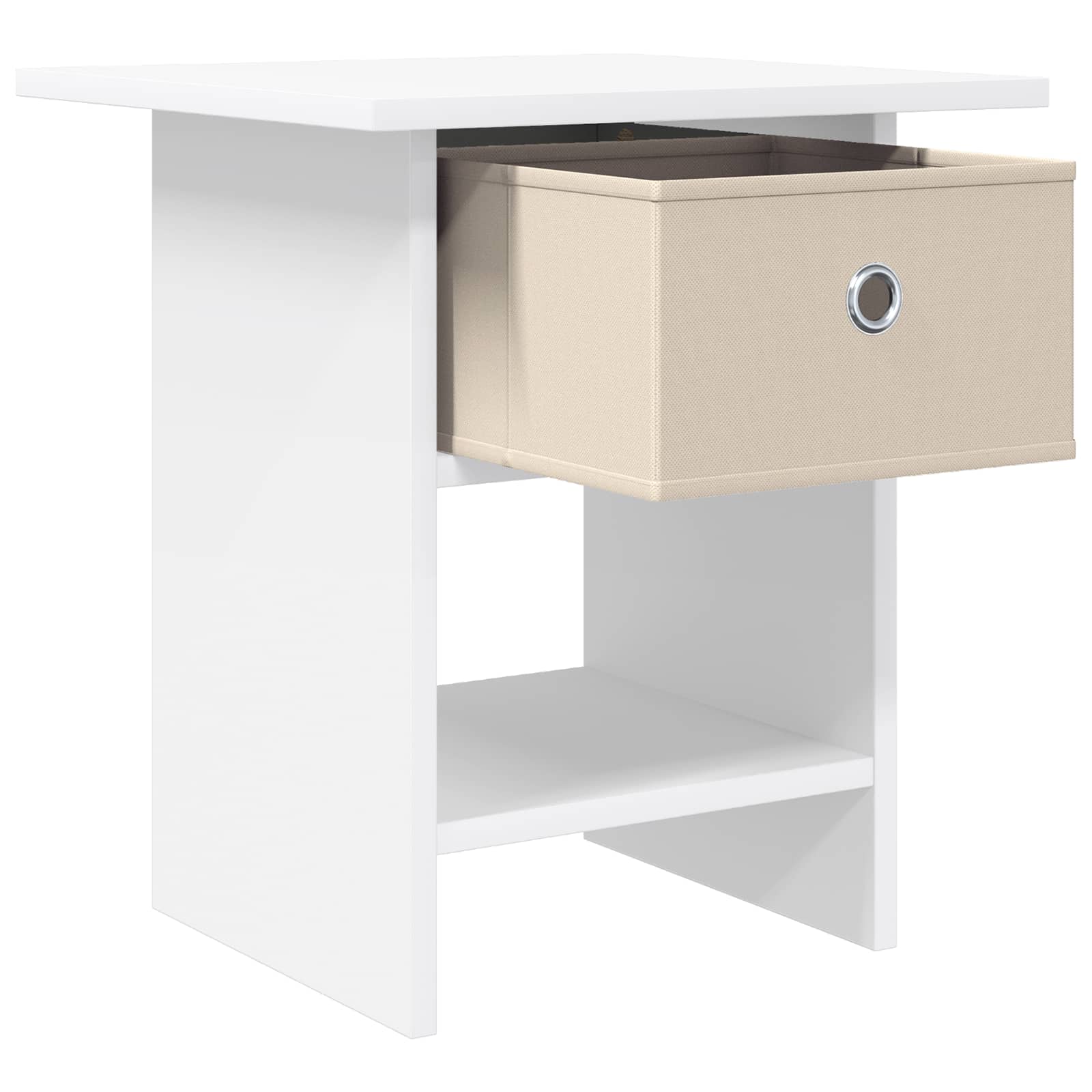 Table de chevet 2 pcs Blanc 41 x 40 x 45 cm Bois d'ingénierie - XIOS
