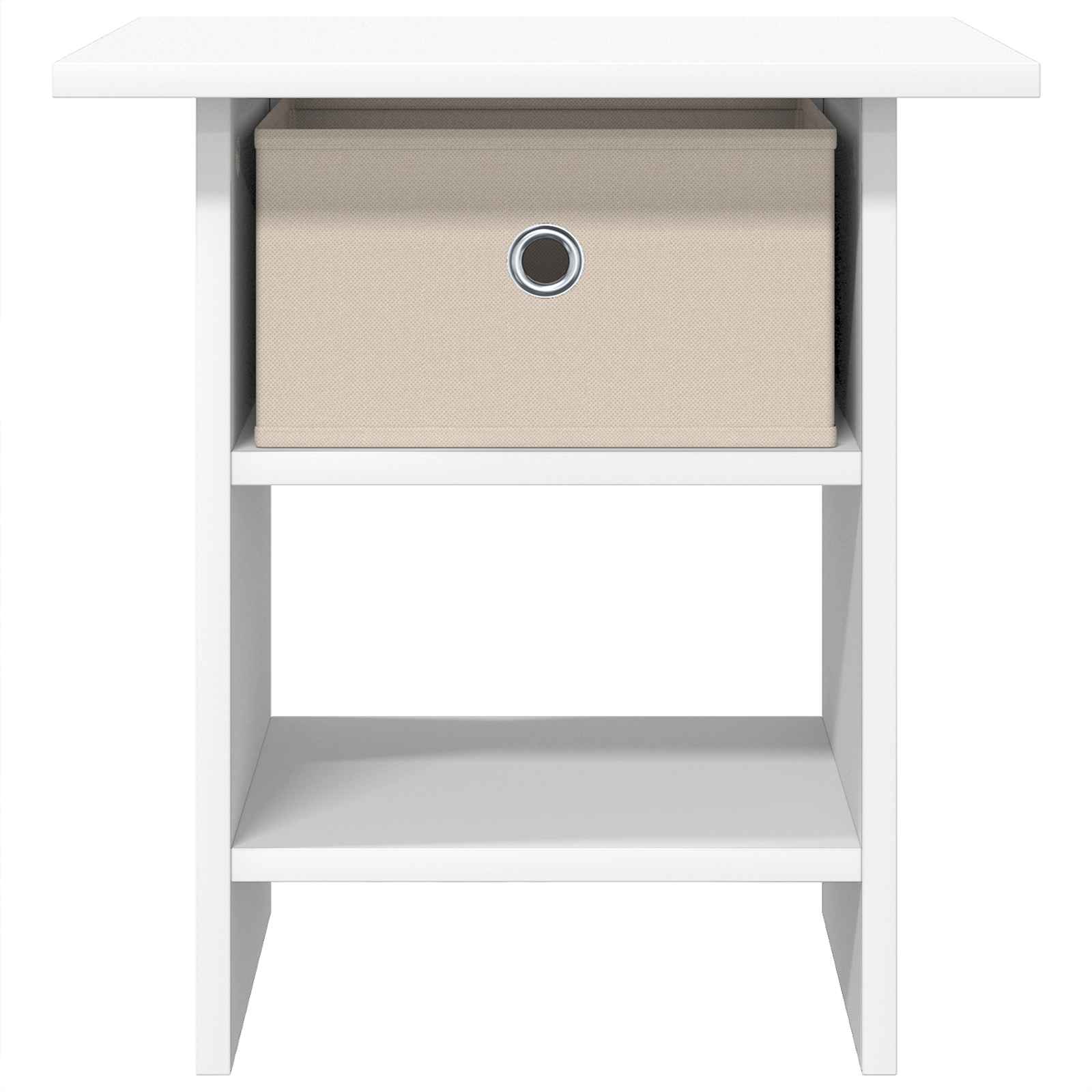 Table de chevet 2 pcs Blanc 41 x 40 x 45 cm Bois d'ingénierie - XIOS