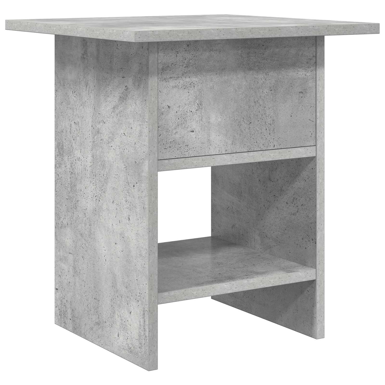 Table de chevet avec tiroir 2 pcs Gris béton 41 x 40 x 45 cm - XIOS