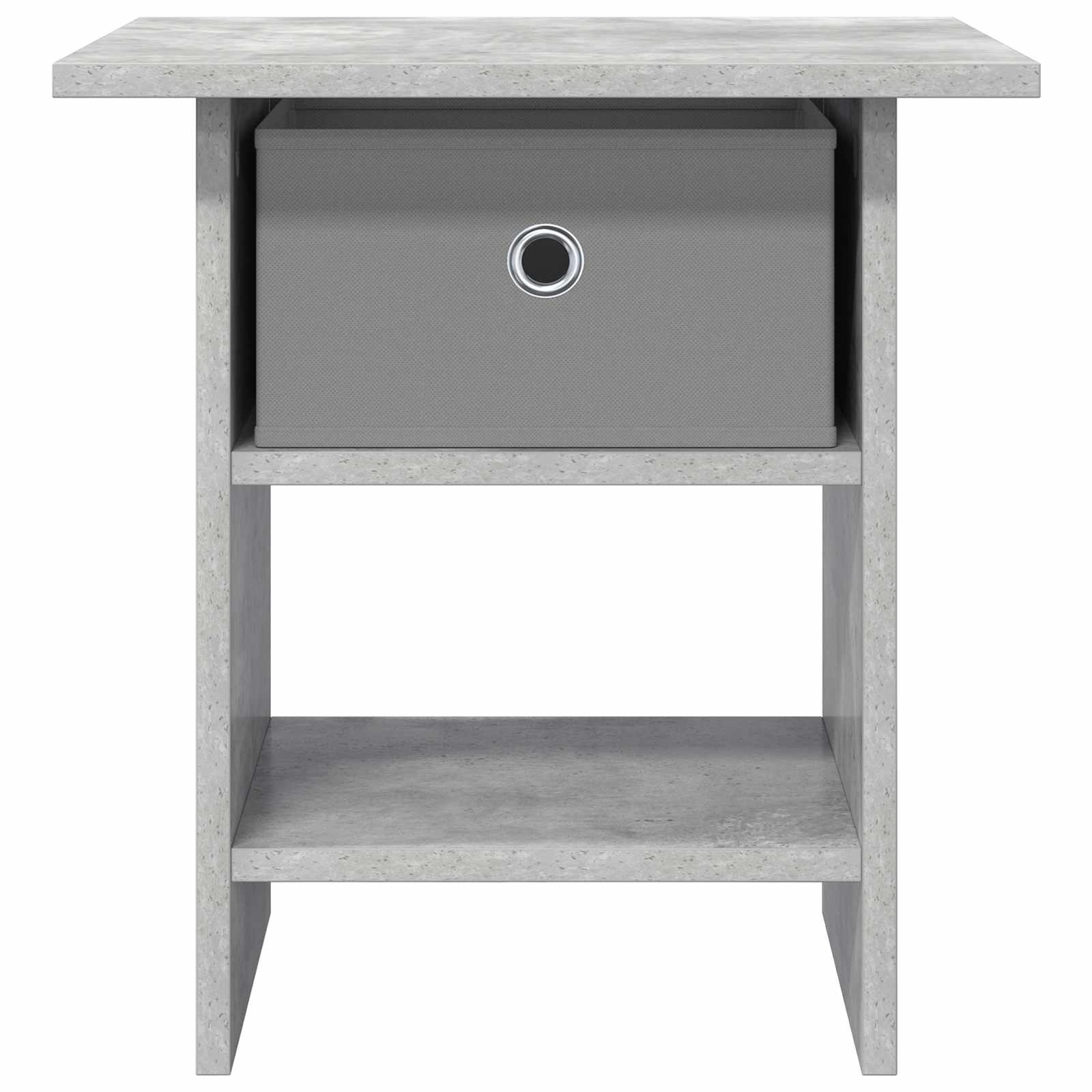 Table de chevet avec tiroir 2 pcs Gris béton 41 x 40 x 45 cm - XIOS
