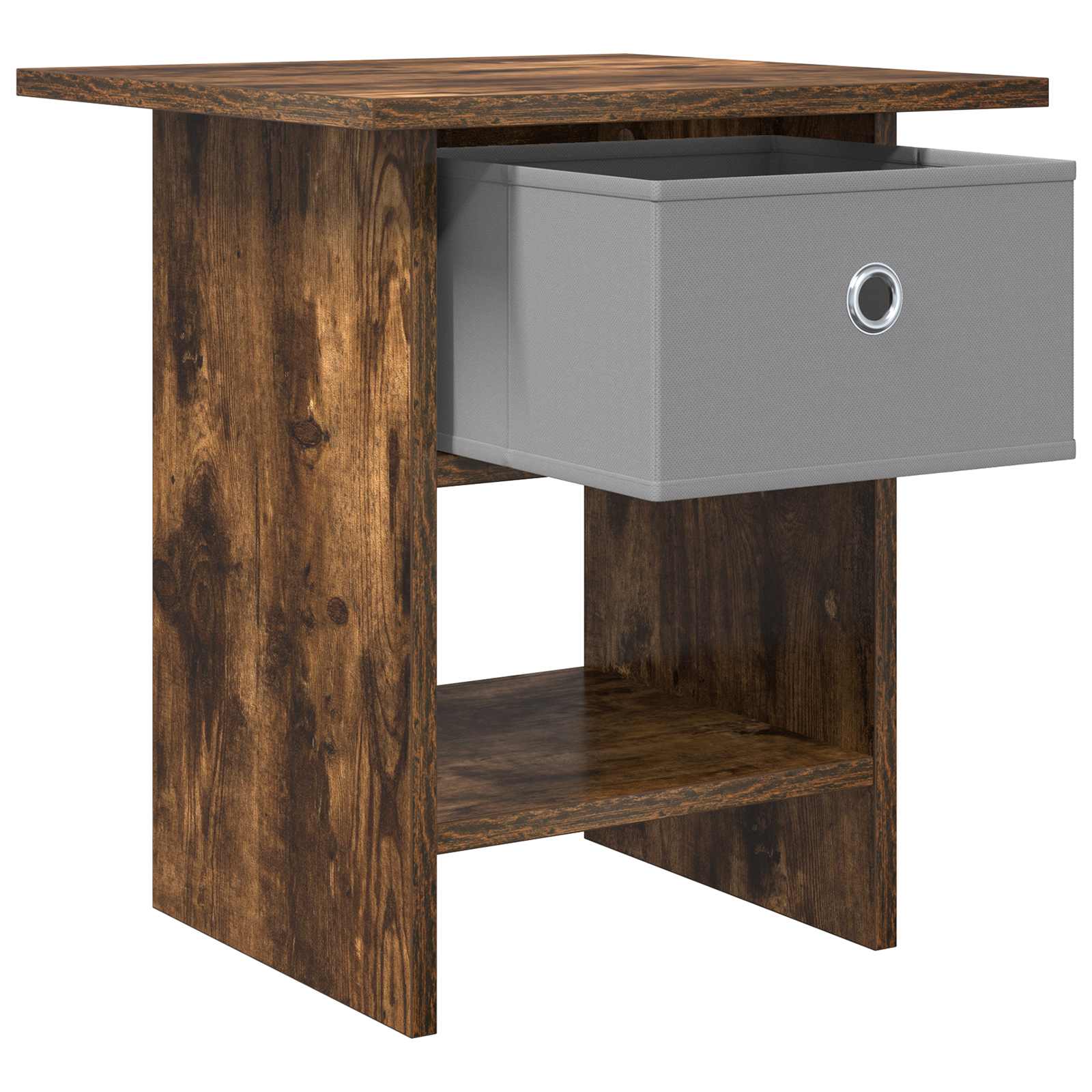 Table de chevet avec tiroir 2 pcs Chêne fumé 41 x 40 x 45 cm - XIOS
