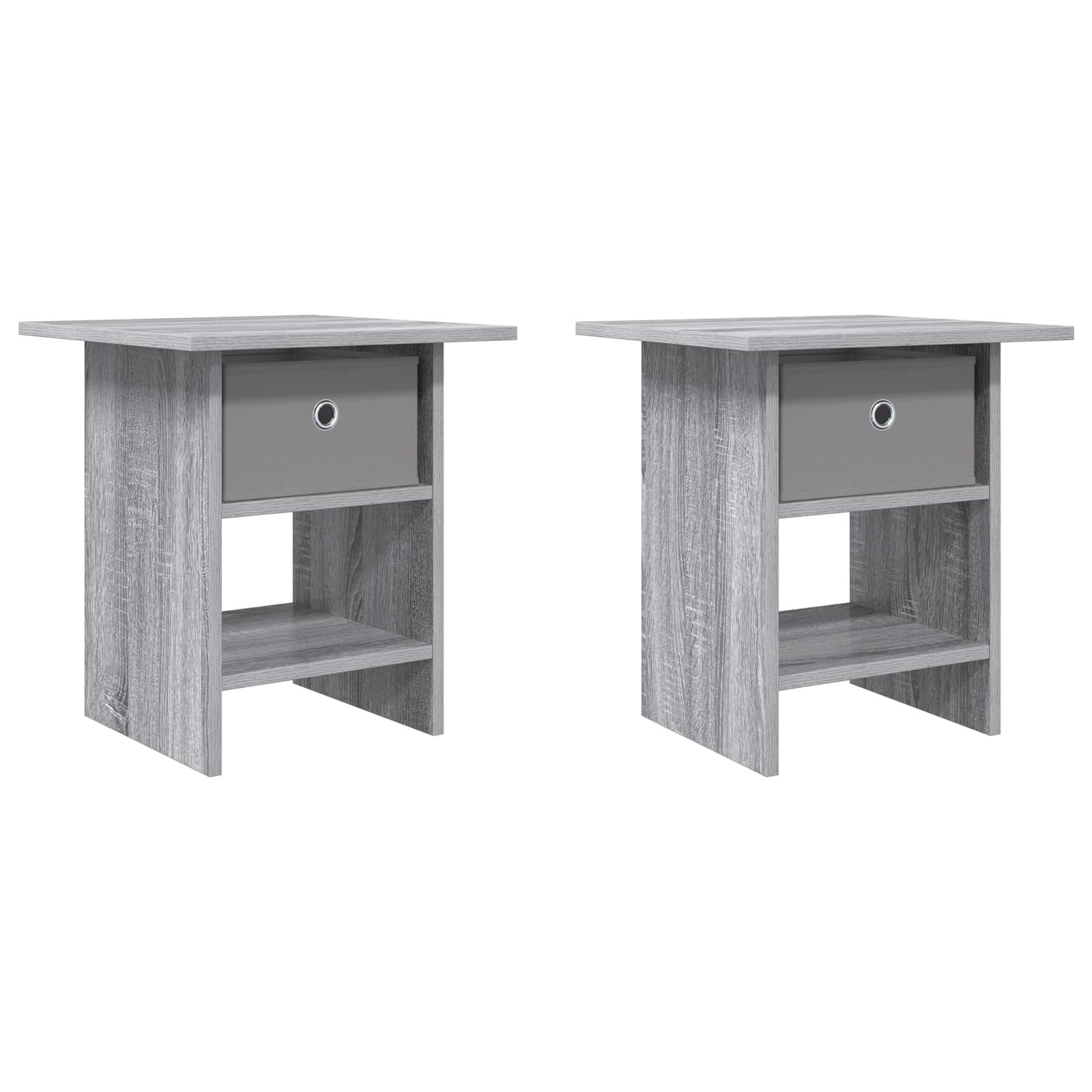 Table de chevet avec tiroir 2 pcs Gris Sonoma 41 x 40 x 45 cm - XIOS