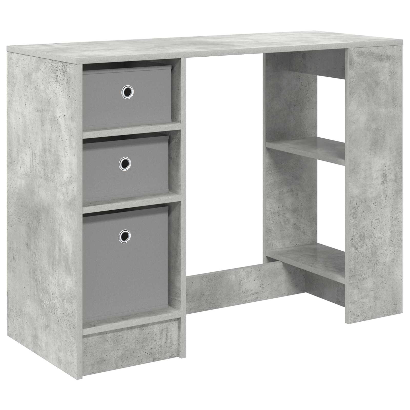 Bureau Gris béton 100 x 40 x 75 cm Bois d'ingénierie - XIOS