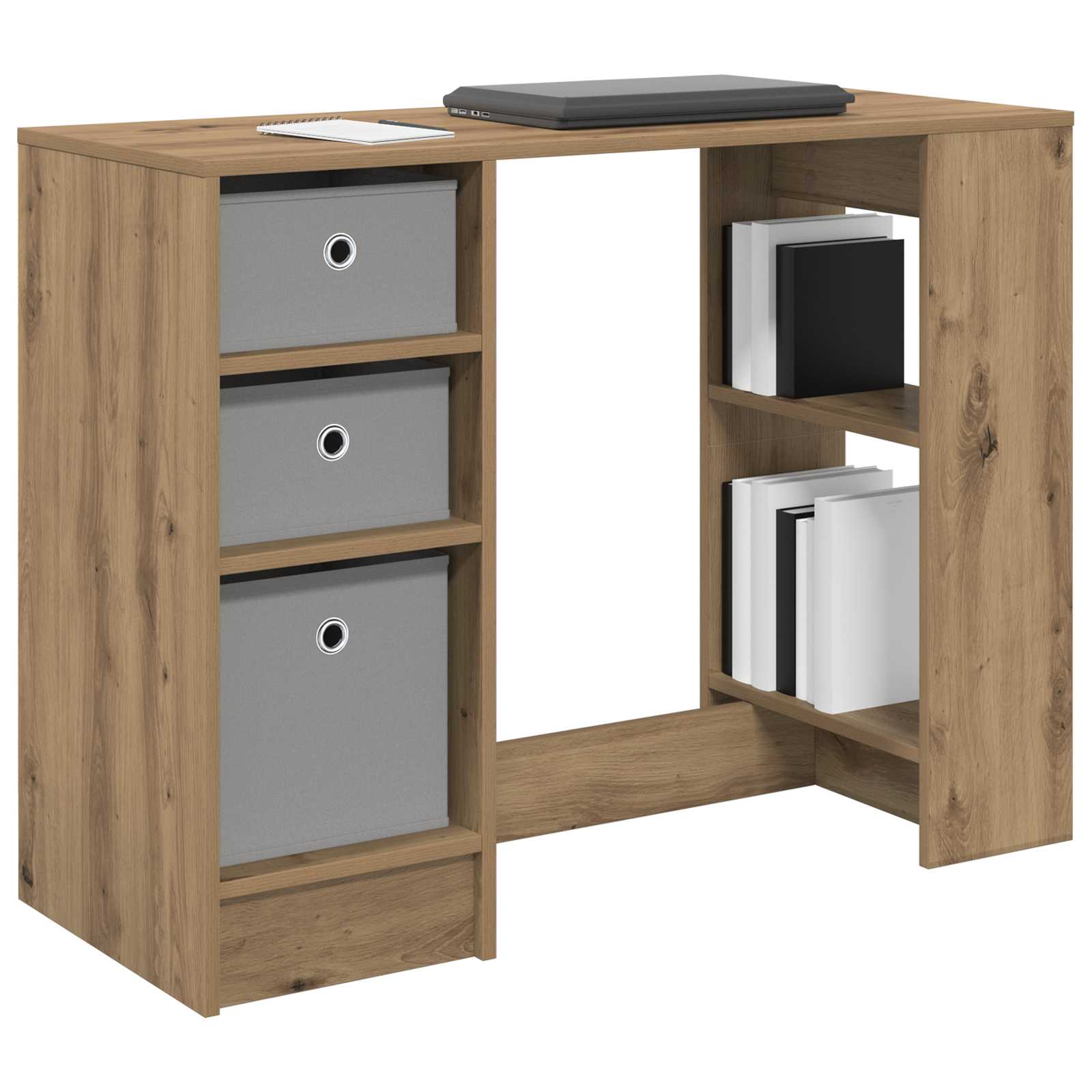 Bureau Chêne artisanal 100 x 40 x 75 cm Bois d'ingénierie - XIOS
