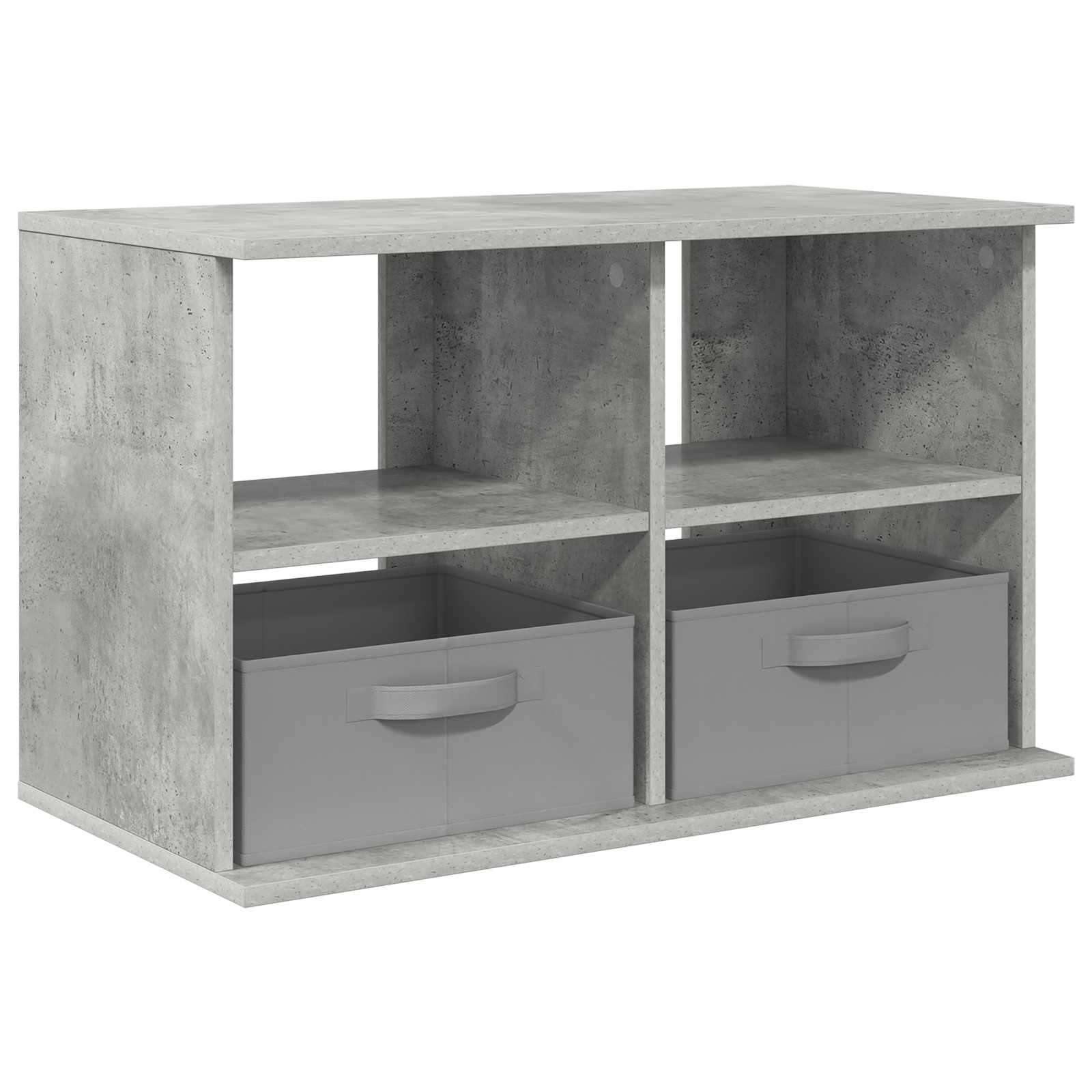 Support de télévision avec tiroir Gris béton 79 x 40 x 48 cm - XIOS