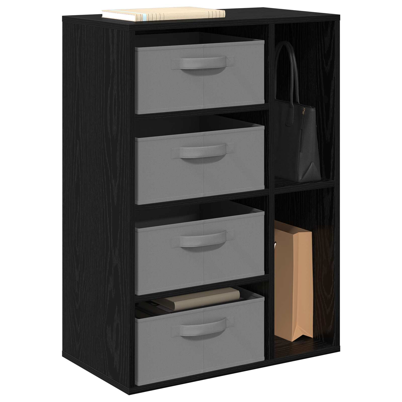 Buffet avec tiroir Chêne noir 60 x 33,5 x 84 cm - XIOS