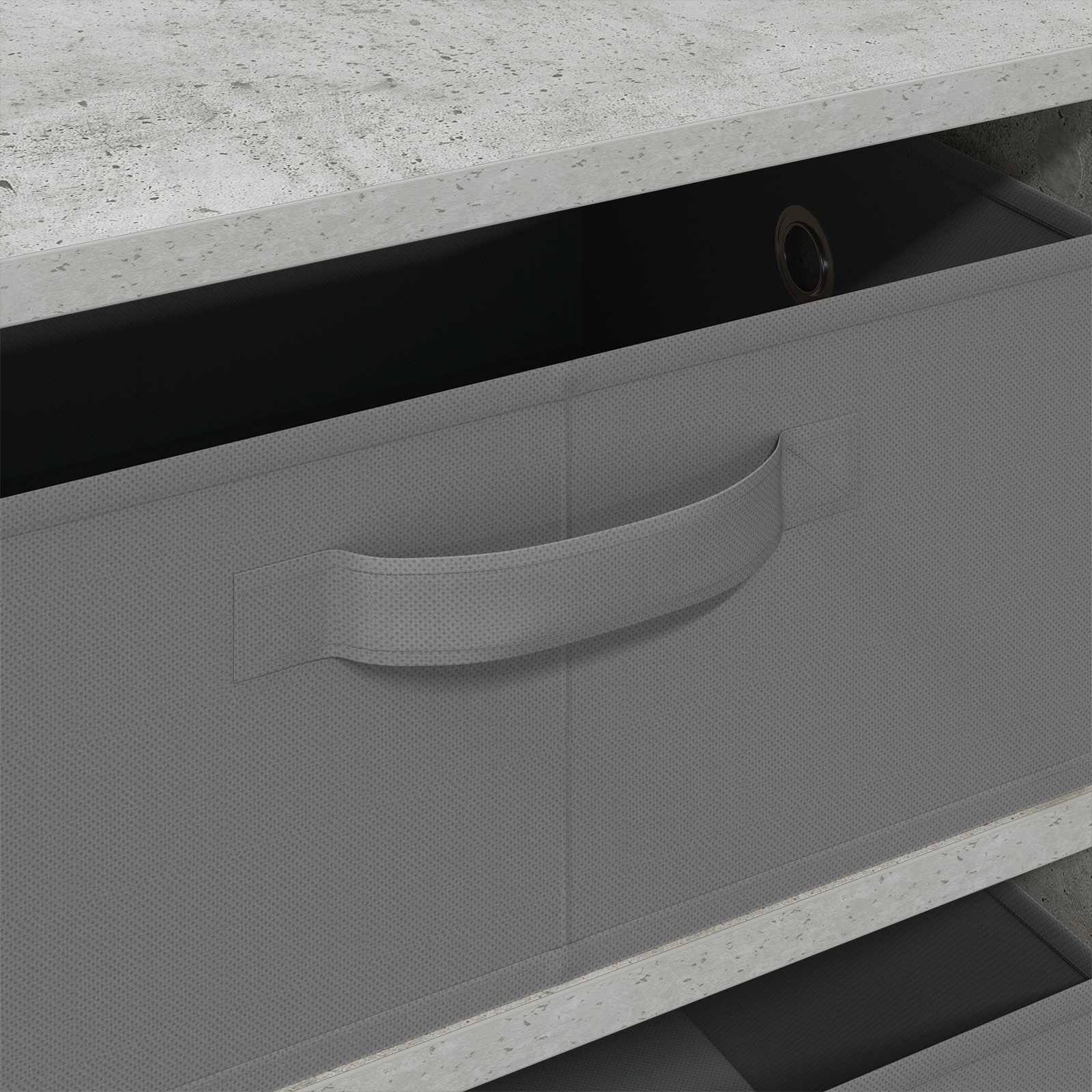 Buffet avec tiroir Gris béton 60 x 33,5 x 84 cm - XIOS