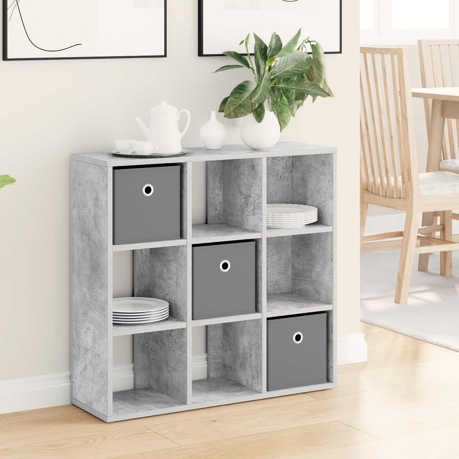 Buffet avec tiroir Gris béton 73,5 x 24 x 69,5 cm - XIOS
