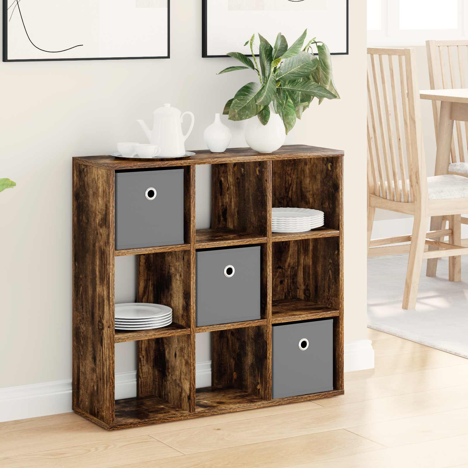 Buffet avec tiroir Chêne fumé 73,5 x 24 x 69,5 cm - XIOS