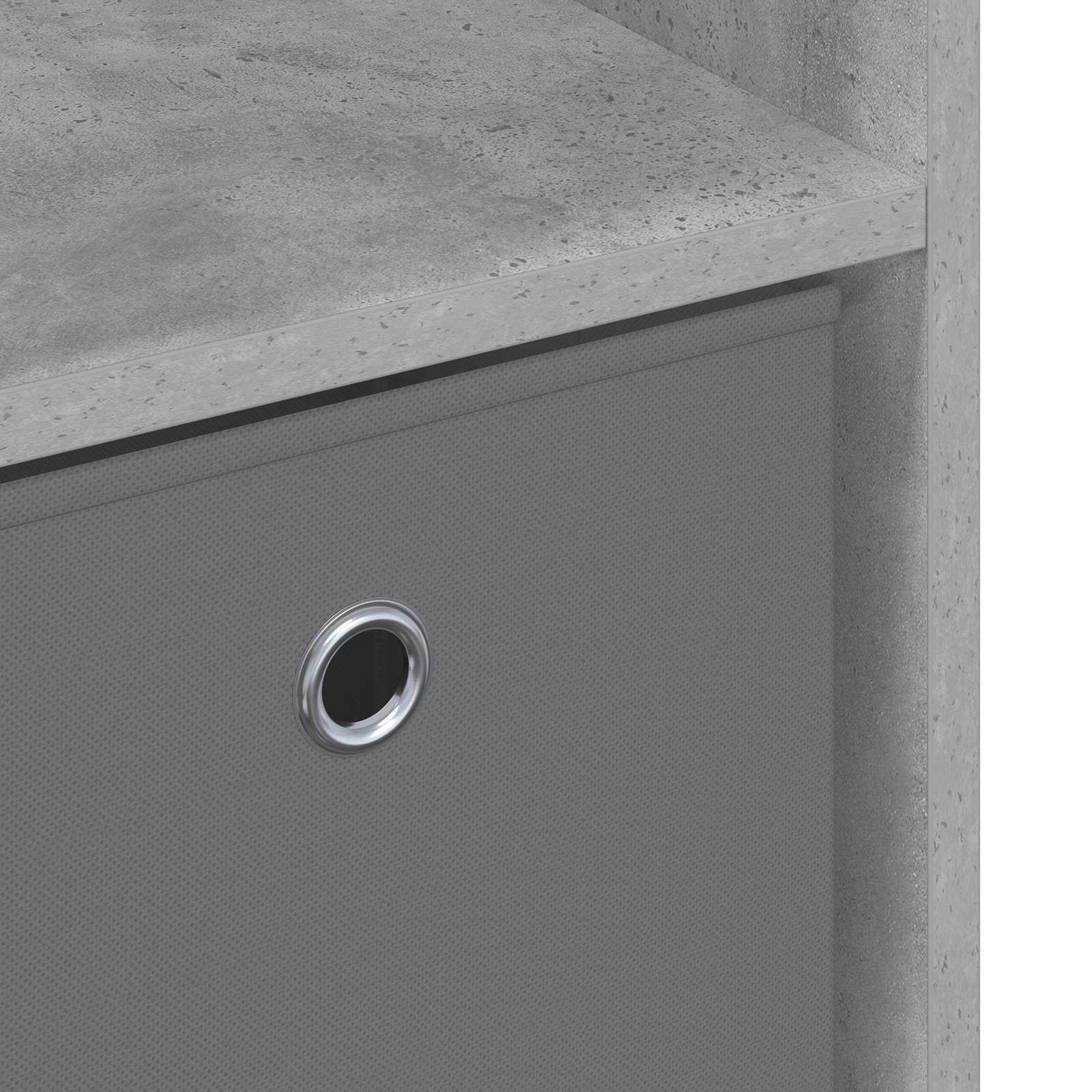 Buffet avec tiroir Gris béton 88,5 x 29 x 84,5 cm - XIOS