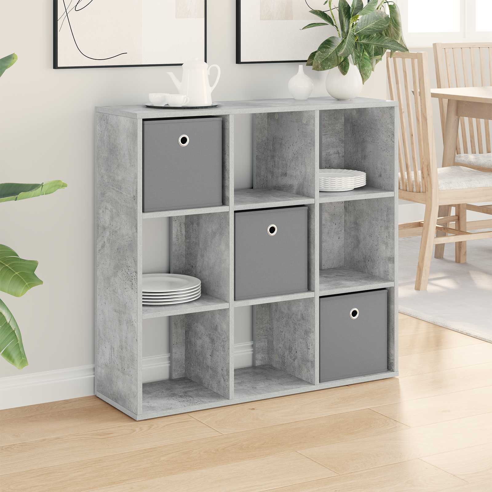 Buffet avec tiroir Gris béton 88,5 x 29 x 84,5 cm - XIOS