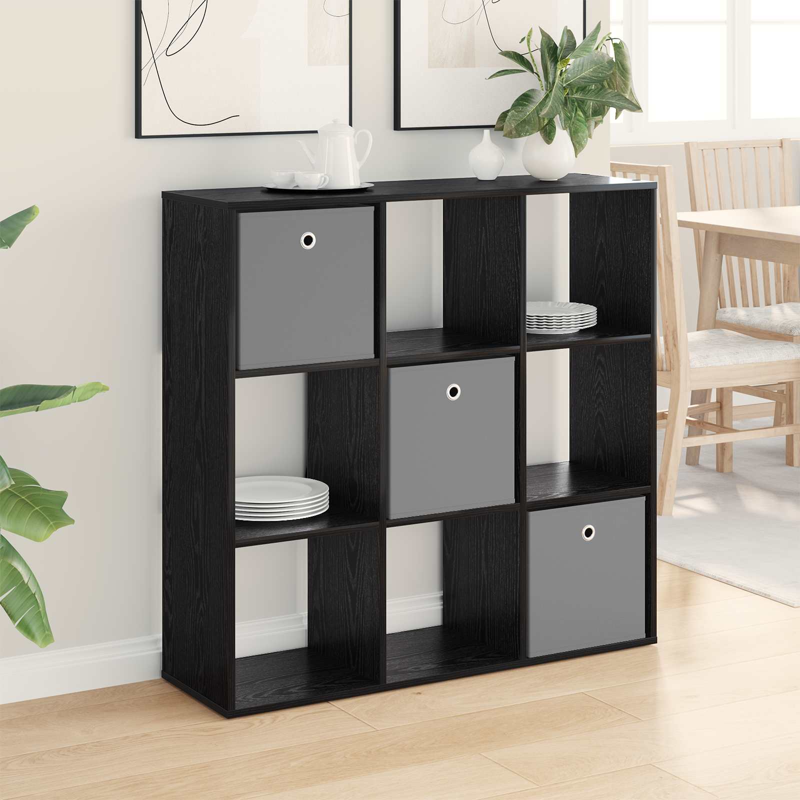 Buffet avec tiroir Chêne noir 102 x 31 x 99,5 cm - XIOS