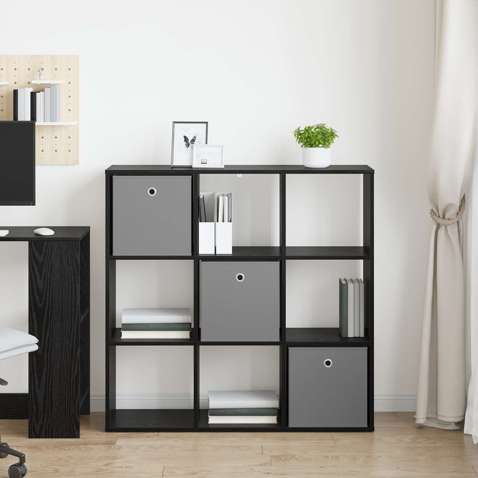 Buffet avec tiroir Chêne noir 102 x 31 x 99,5 cm - XIOS