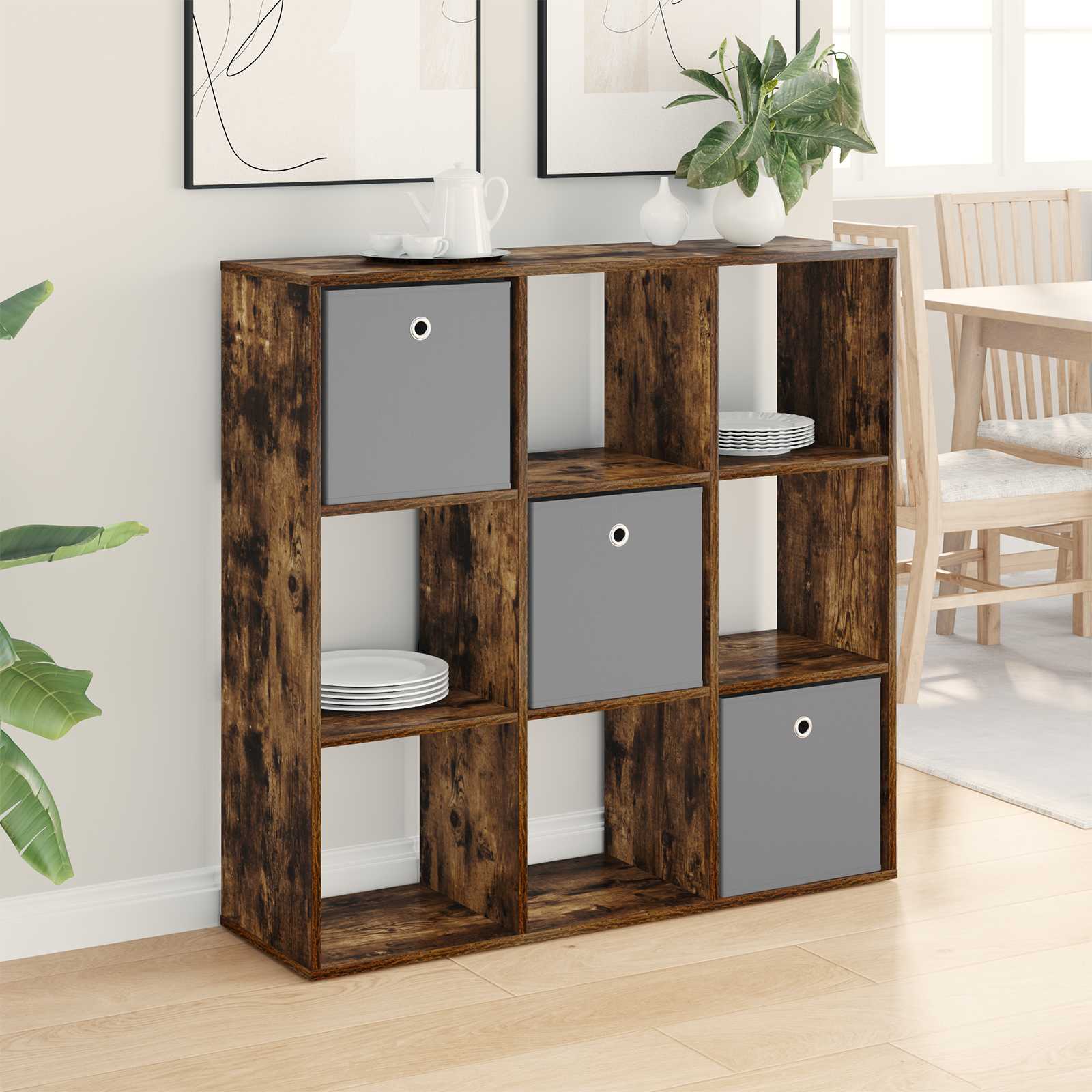 Buffet avec tiroir Chêne fumé 102 x 31 x 99,5 cm - XIOS