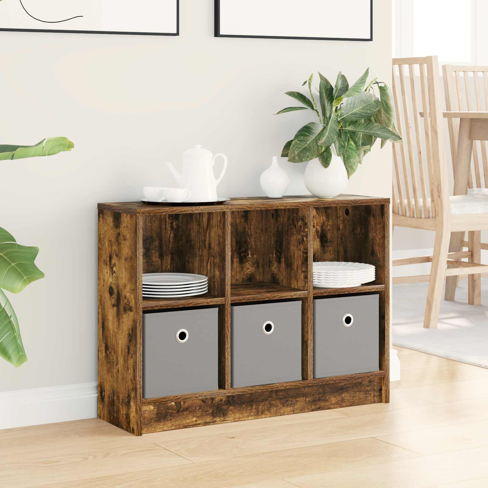 Buffet avec tiroir Chêne fumé 73,5 x 22,5 x 53,5 cm - XIOS