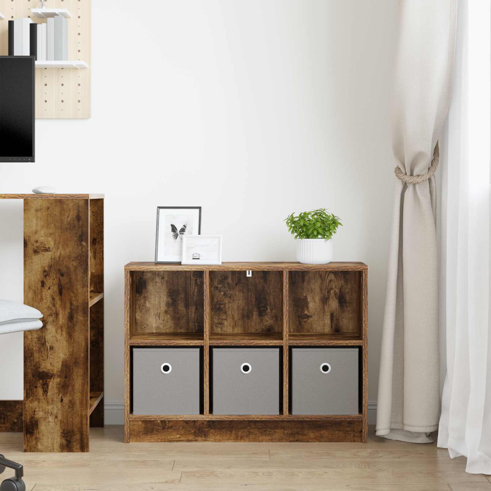 Buffet avec tiroir Chêne fumé 73,5 x 22,5 x 53,5 cm - XIOS