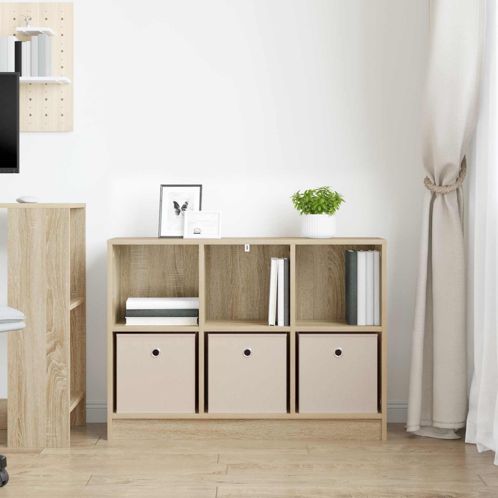 Buffet avec tiroir Chêne Sonoma 88,5 x 27,5 x 63,5 cm - XIOS
