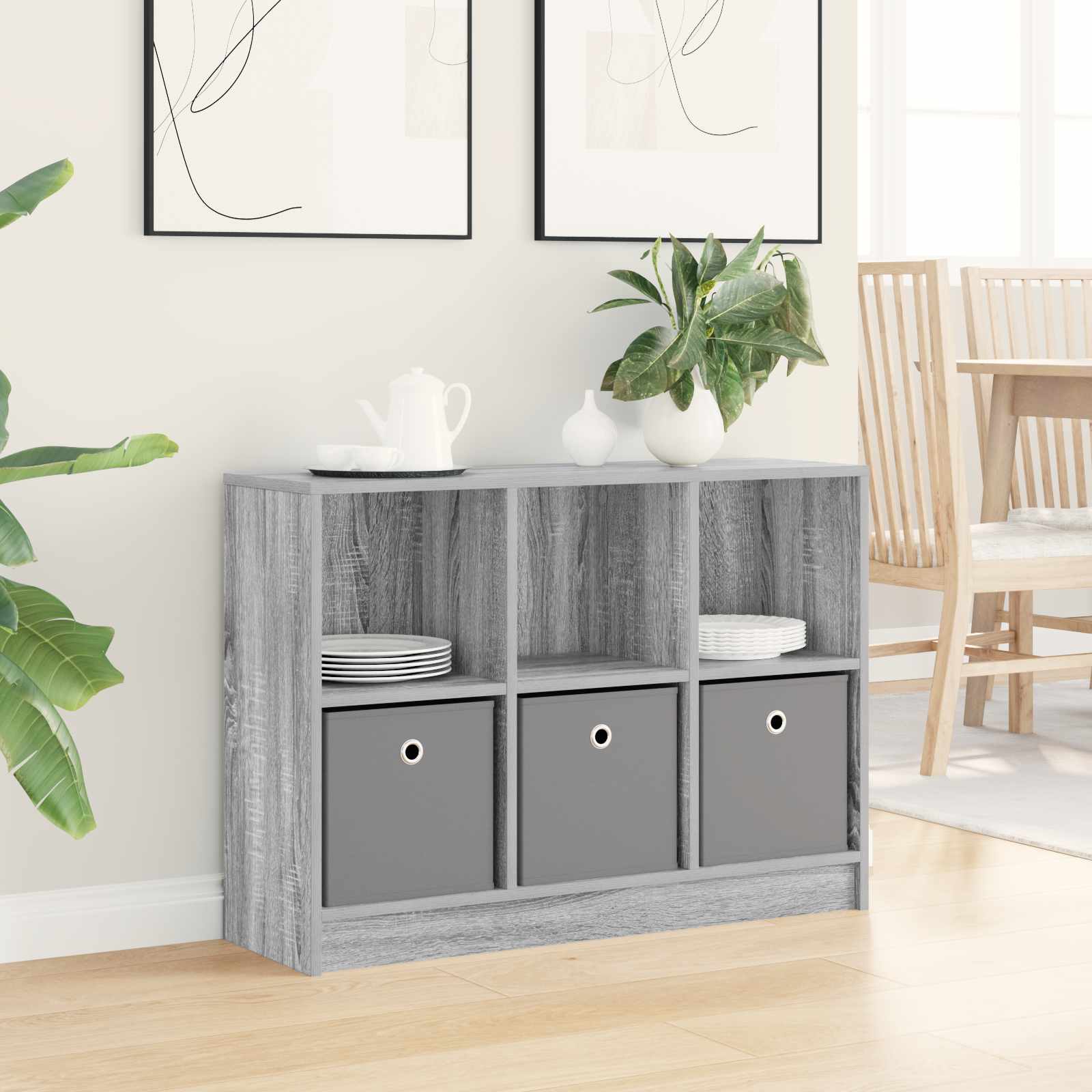 Buffet avec tiroir Gris Sonoma 88,5 x 27,5 x 63,5 cm - XIOS