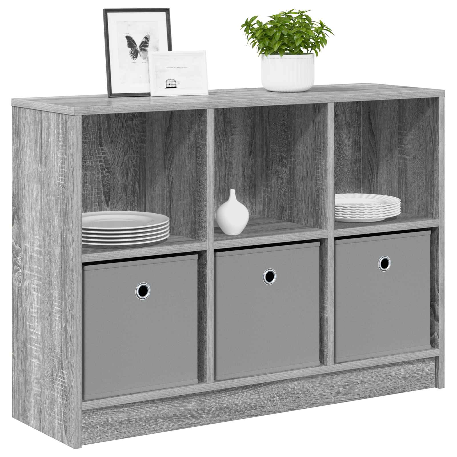 Buffet avec tiroir Gris Sonoma 88,5 x 27,5 x 63,5 cm - XIOS