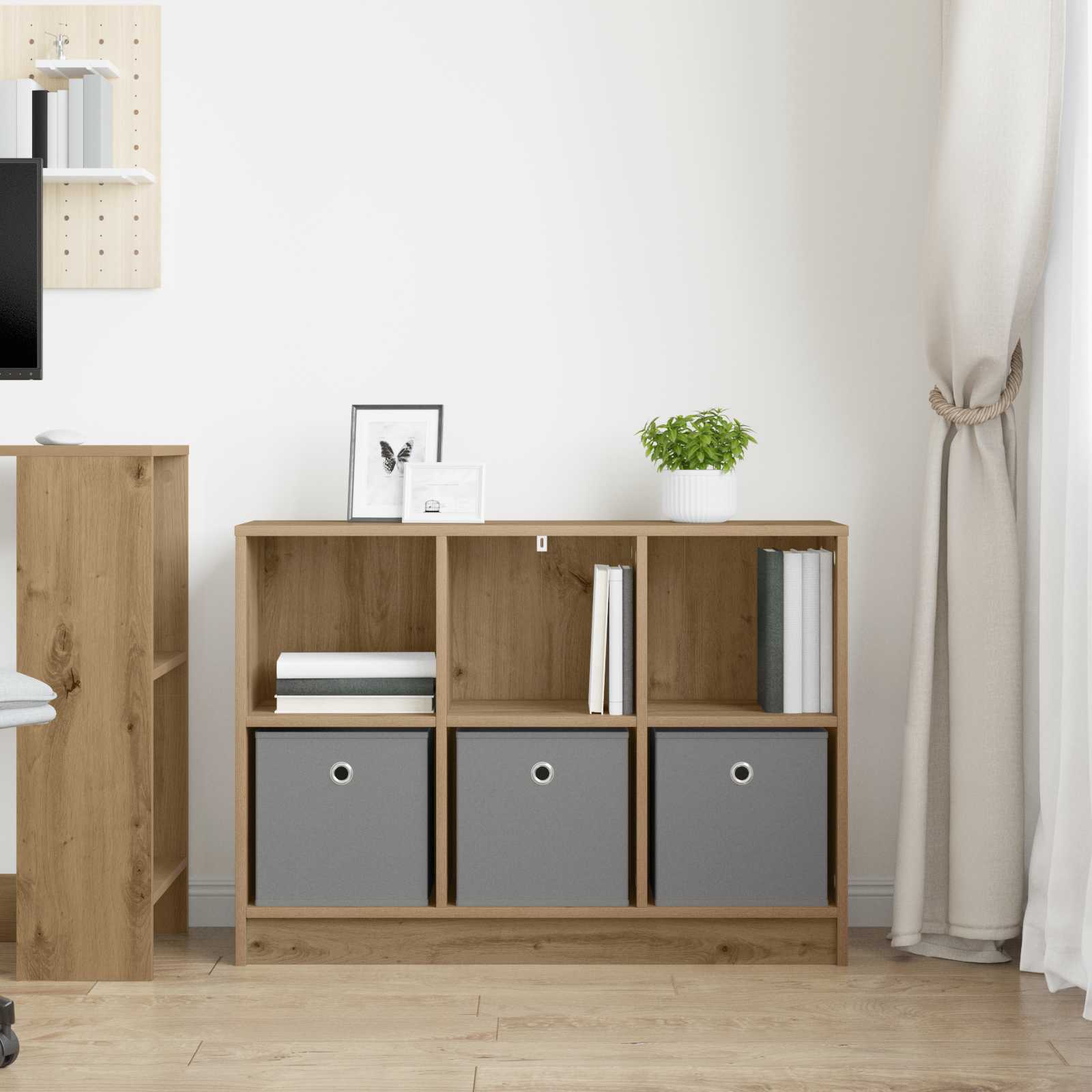 Buffet avec tiroir Chêne artisanal 88,5 x 27,5 x 63,5 cm - XIOS