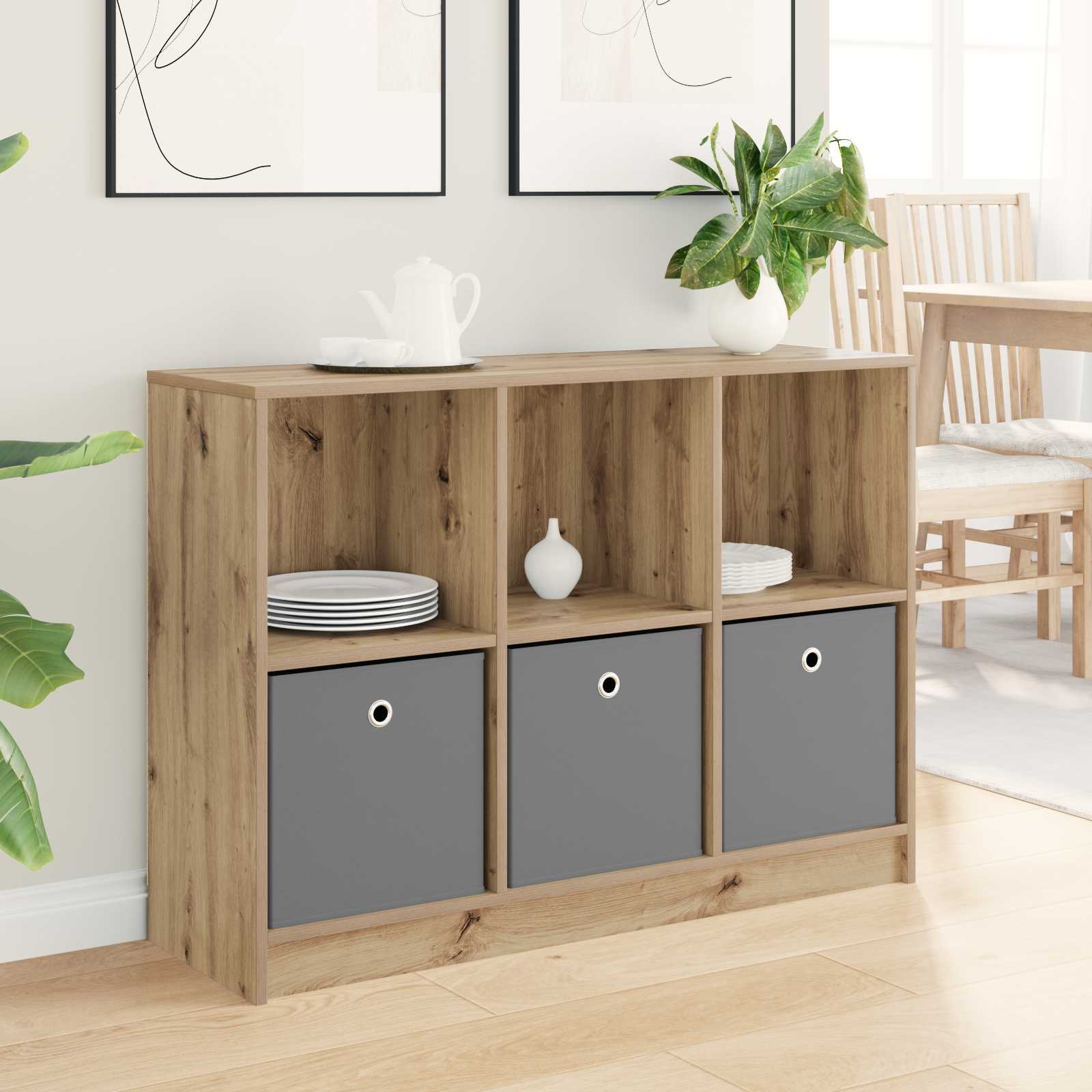 Buffet avec tiroir Chêne artisanal 102 x 32 x 73,5 cm - XIOS