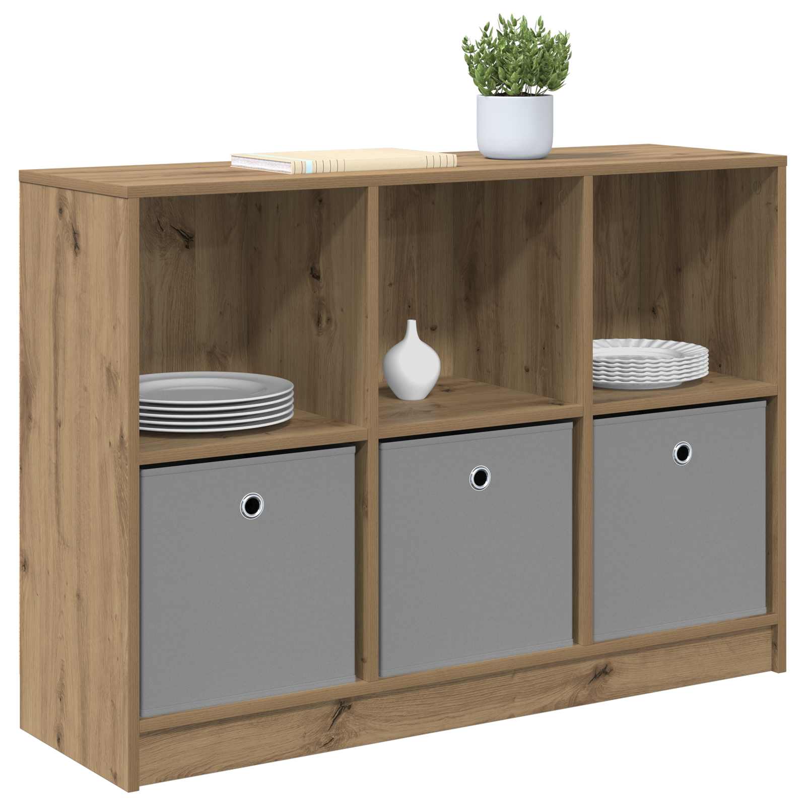 Buffet avec tiroir Chêne artisanal 102 x 32 x 73,5 cm - XIOS