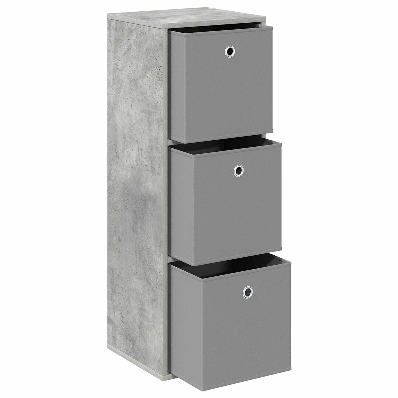 Buffet avec tiroir Gris béton 35 x 32 x 99,5 cm - XIOS