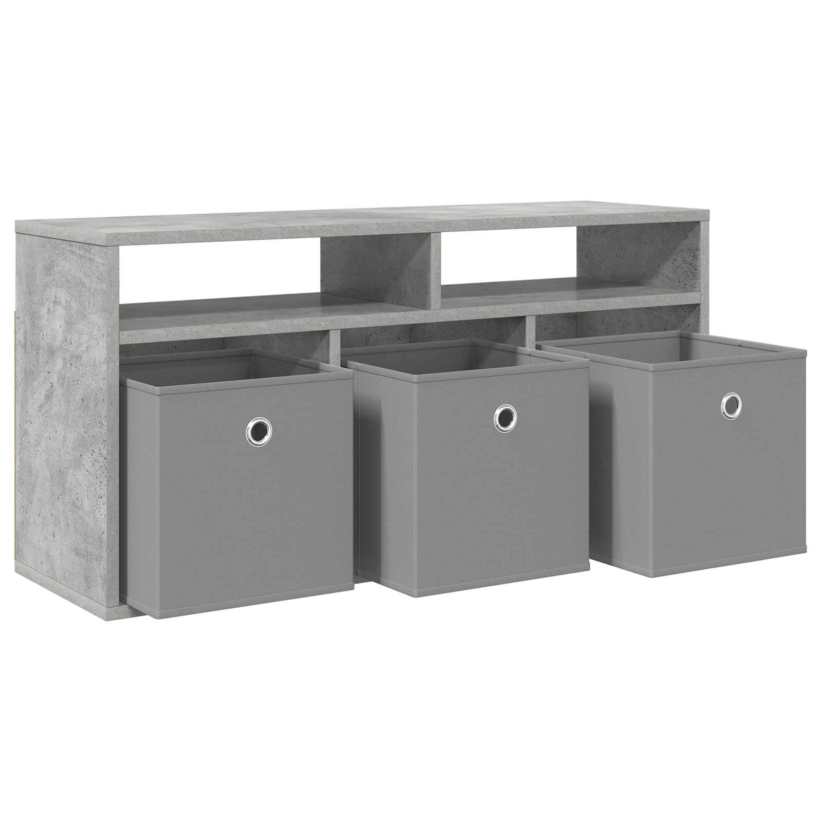 Basboard avec tiroir Gris béton 87 x 27,5 x 43 cm - XIOS