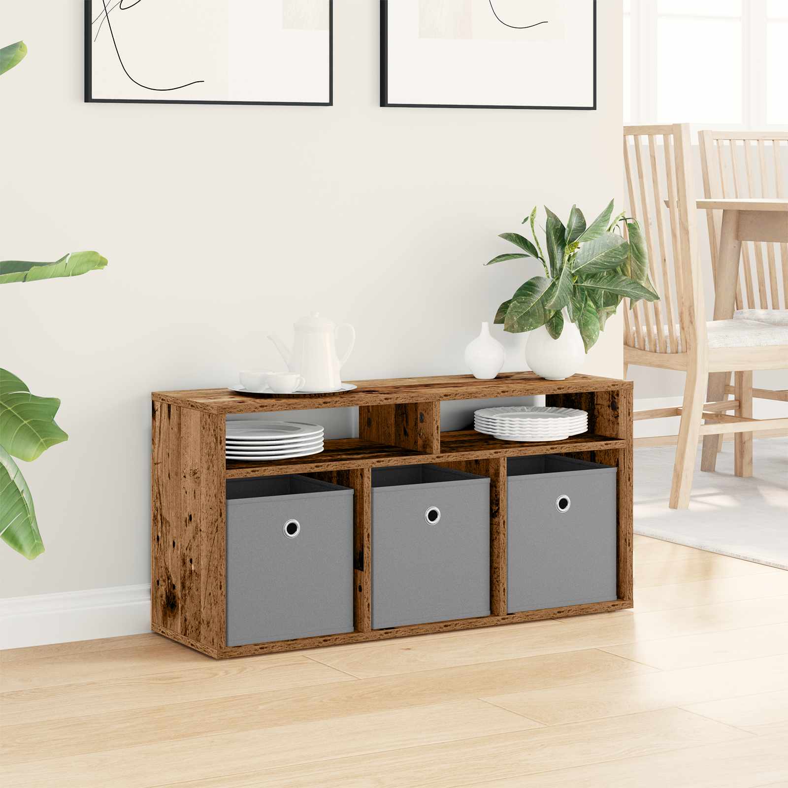 Basboard avec tiroir Bois ancien 87 x 27,5 x 43 cm - XIOS