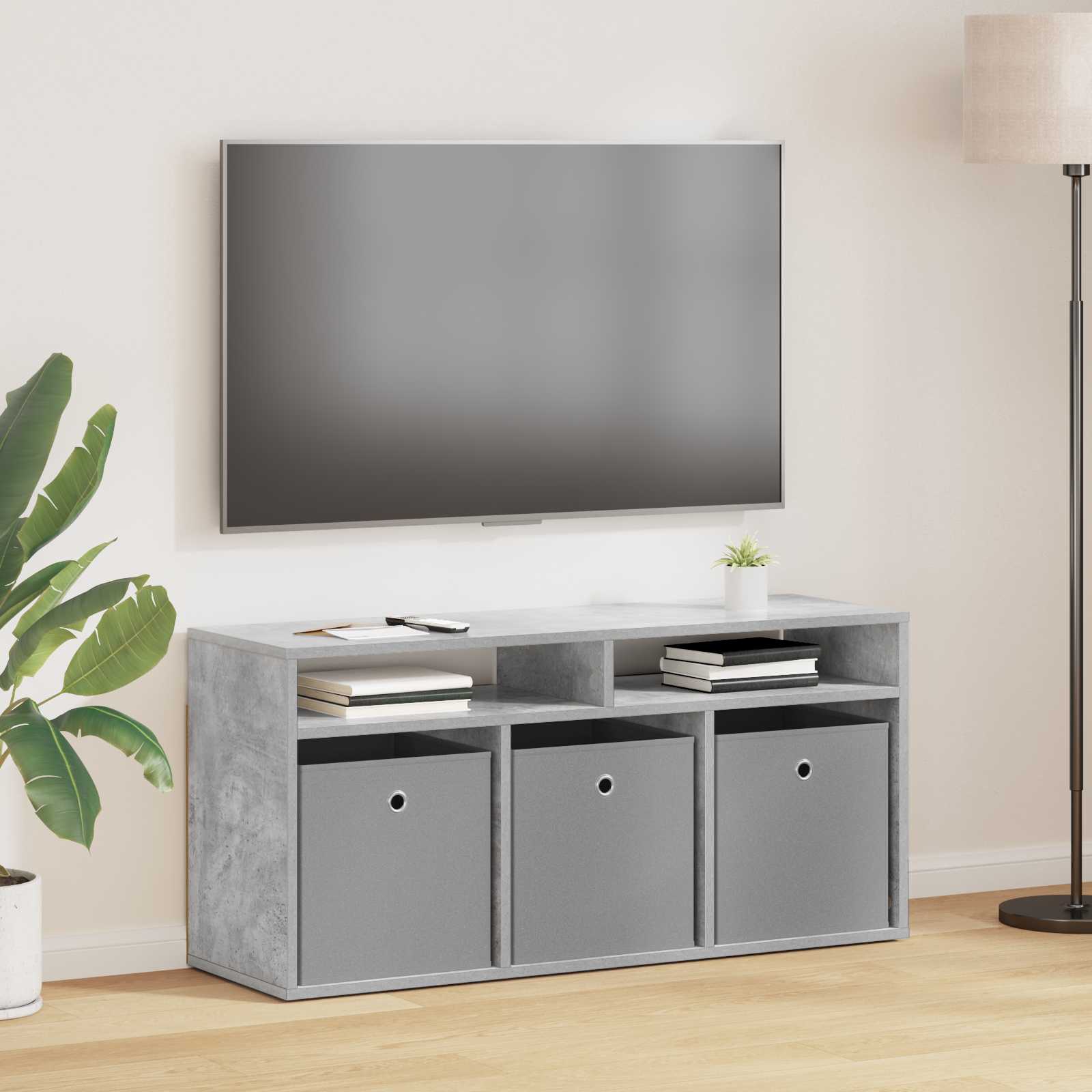 Basboard avec tiroir Gris béton 102 x 32 x 48,5 cm - XIOS