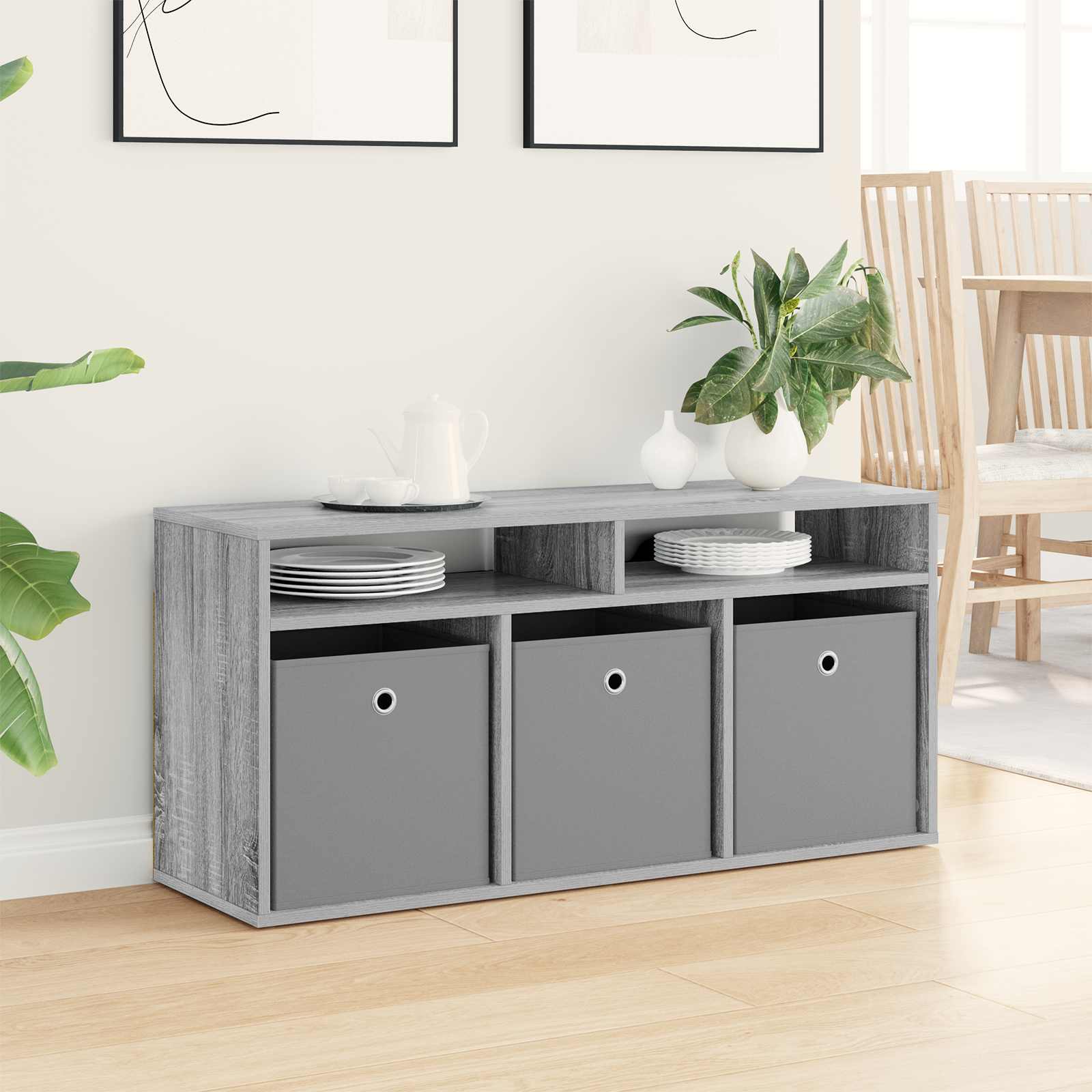 Basboard avec tiroir Gris Sonoma 102 x 32 x 48,5 cm - XIOS