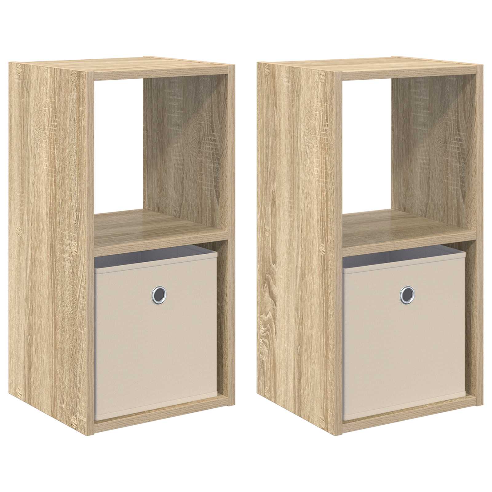 Table de chevet 2 pc Chêne Sonoma 30,5 x 27 x 59,5 cm - XIOS