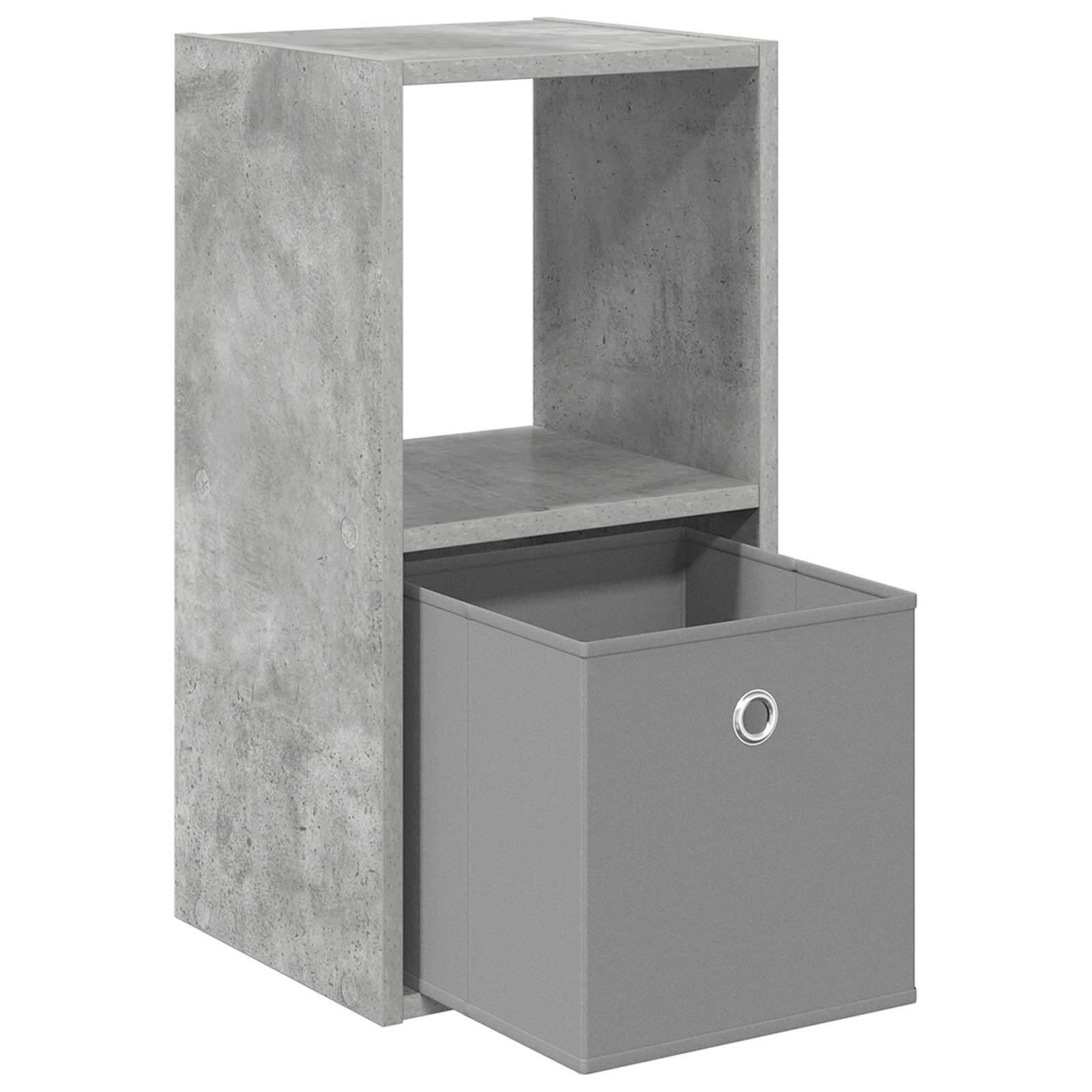 Table de chevet 2 pc Gris béton 30,5 x 27 x 59,5 cm - XIOS
