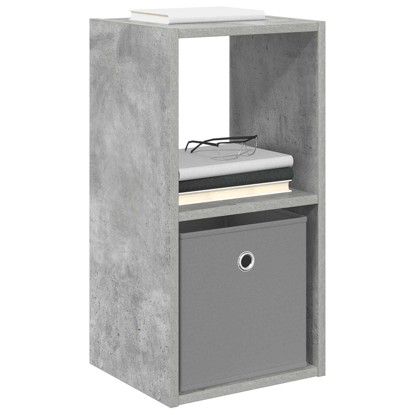 Table de chevet 2 pc Gris béton 30,5 x 27 x 59,5 cm - XIOS