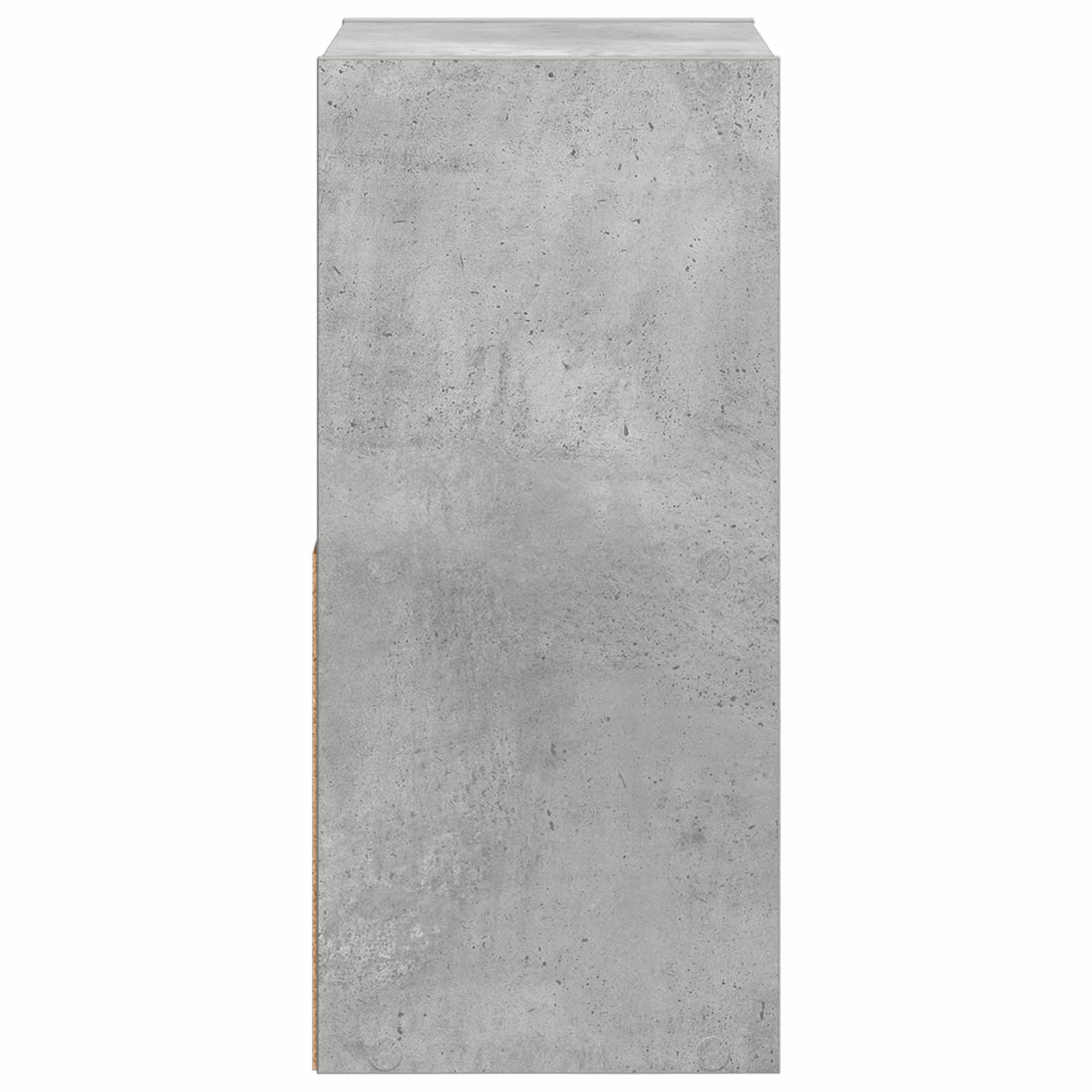 Table de chevet 2 pc Gris béton 30,5 x 27 x 59,5 cm - XIOS